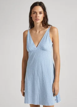 Mulher Pepe Jeans Underwear>Camisa De Dormir Logo Estampado