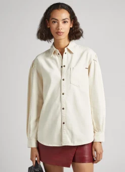 Mulher Pepe Jeans Camisas E Blusas>Camisa De Manga Comprida