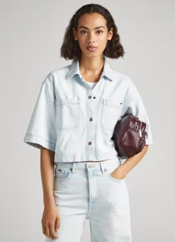 Mulher Pepe Jeans Camisas E Blusas>Camisa De Manga Curta