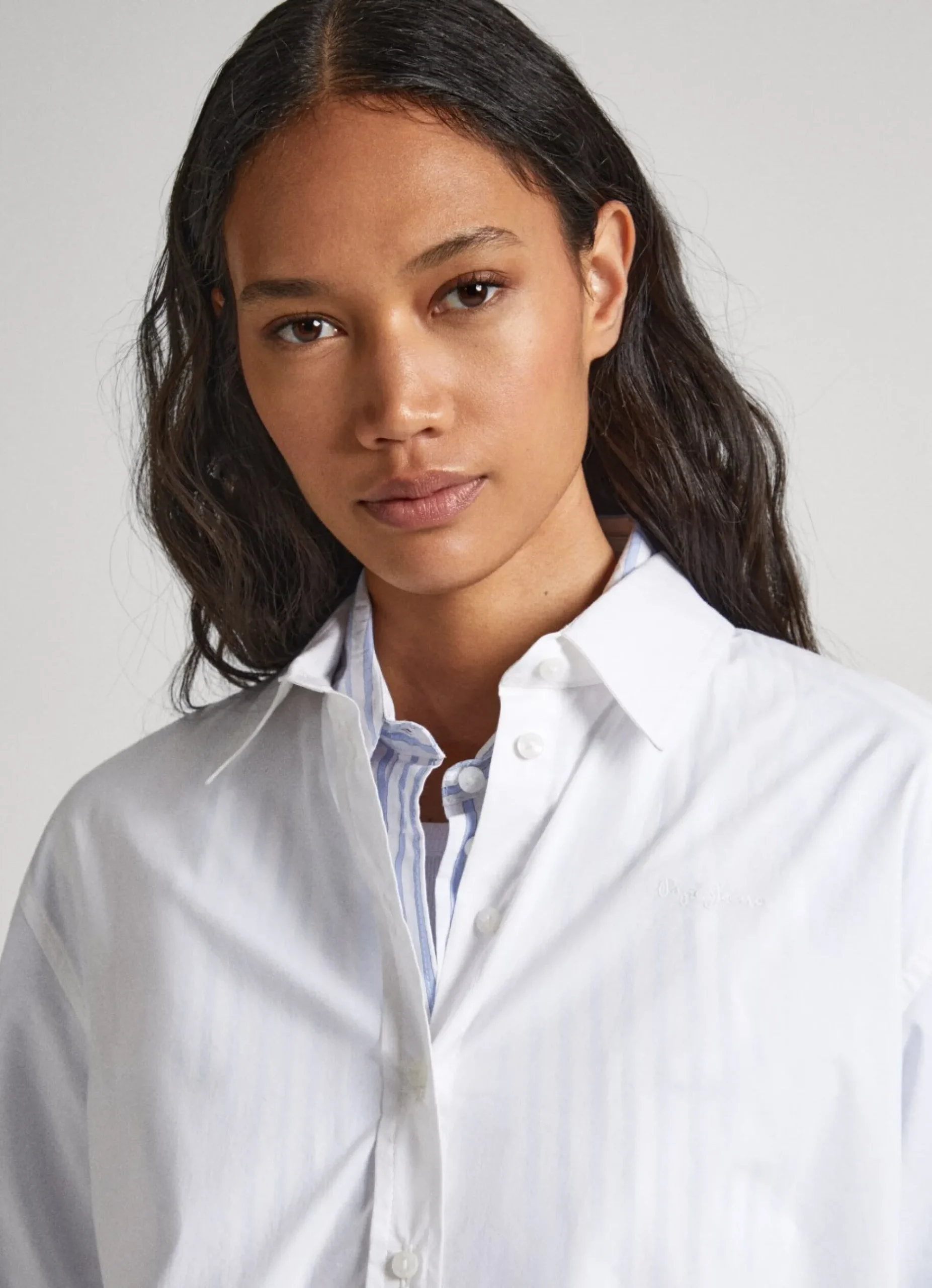 Mulher Pepe Jeans Camisas E Blusas>Camisa De Popelina Relaxed Fit