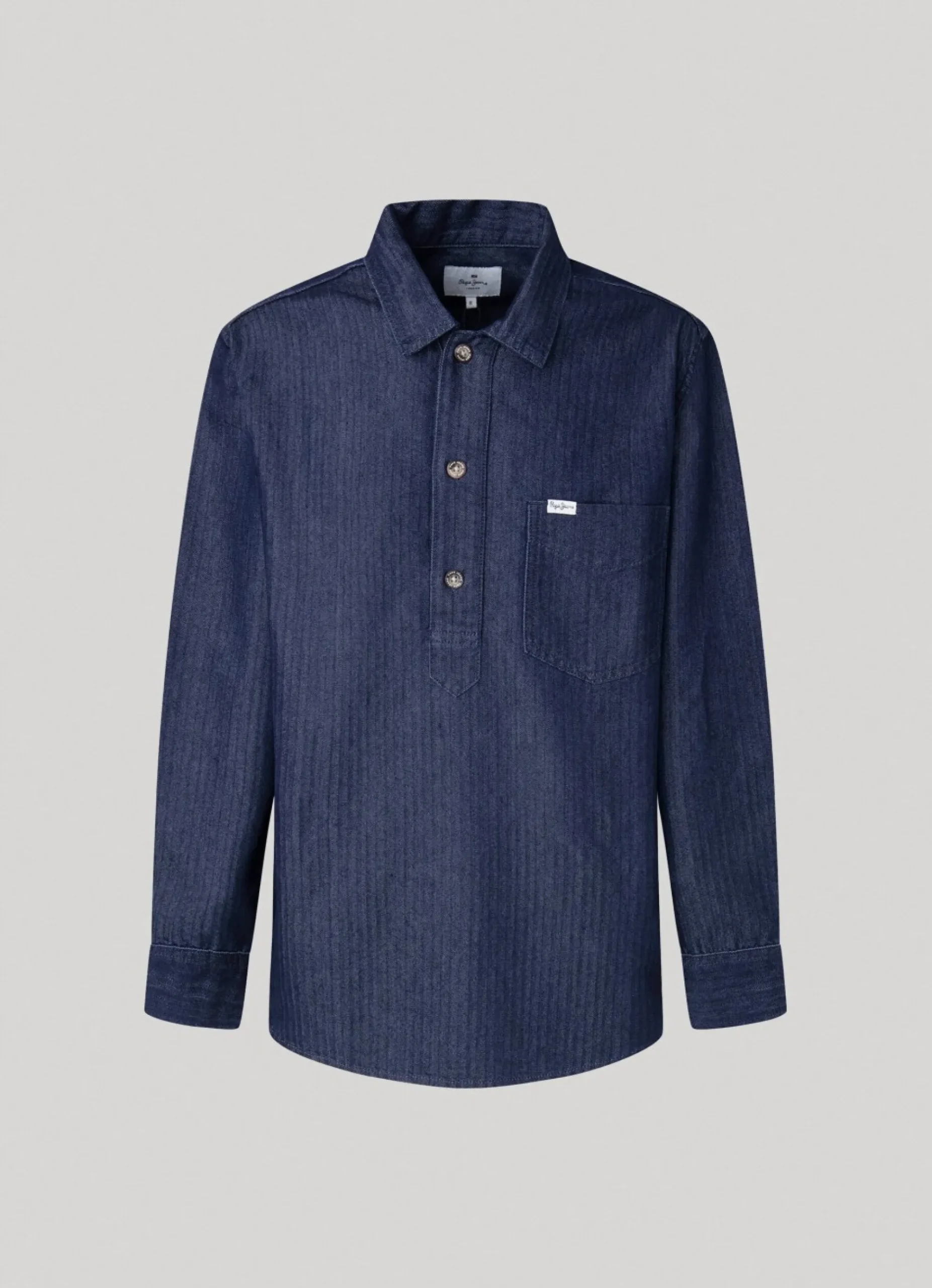 Homem Pepe Jeans Camisas>Camisa Espinha De Peixe