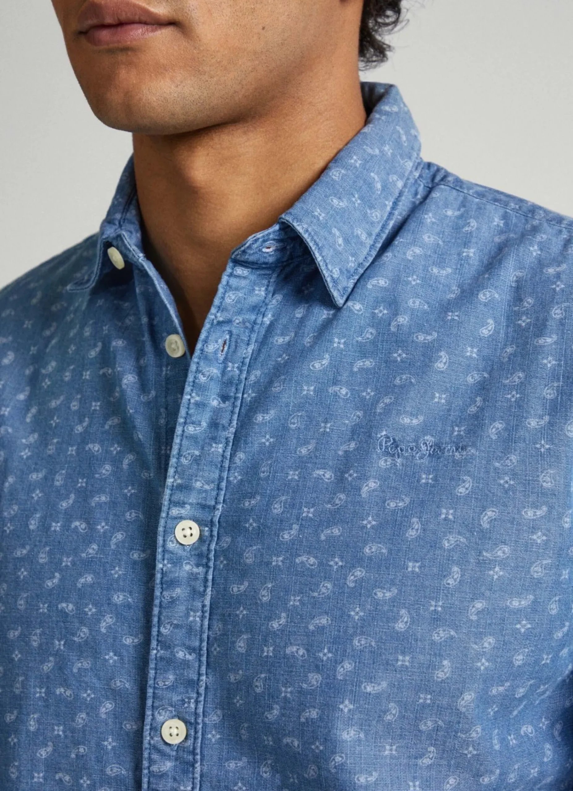 Homem Pepe Jeans Camisas>Camisa Estampado Paisley Slim Fit