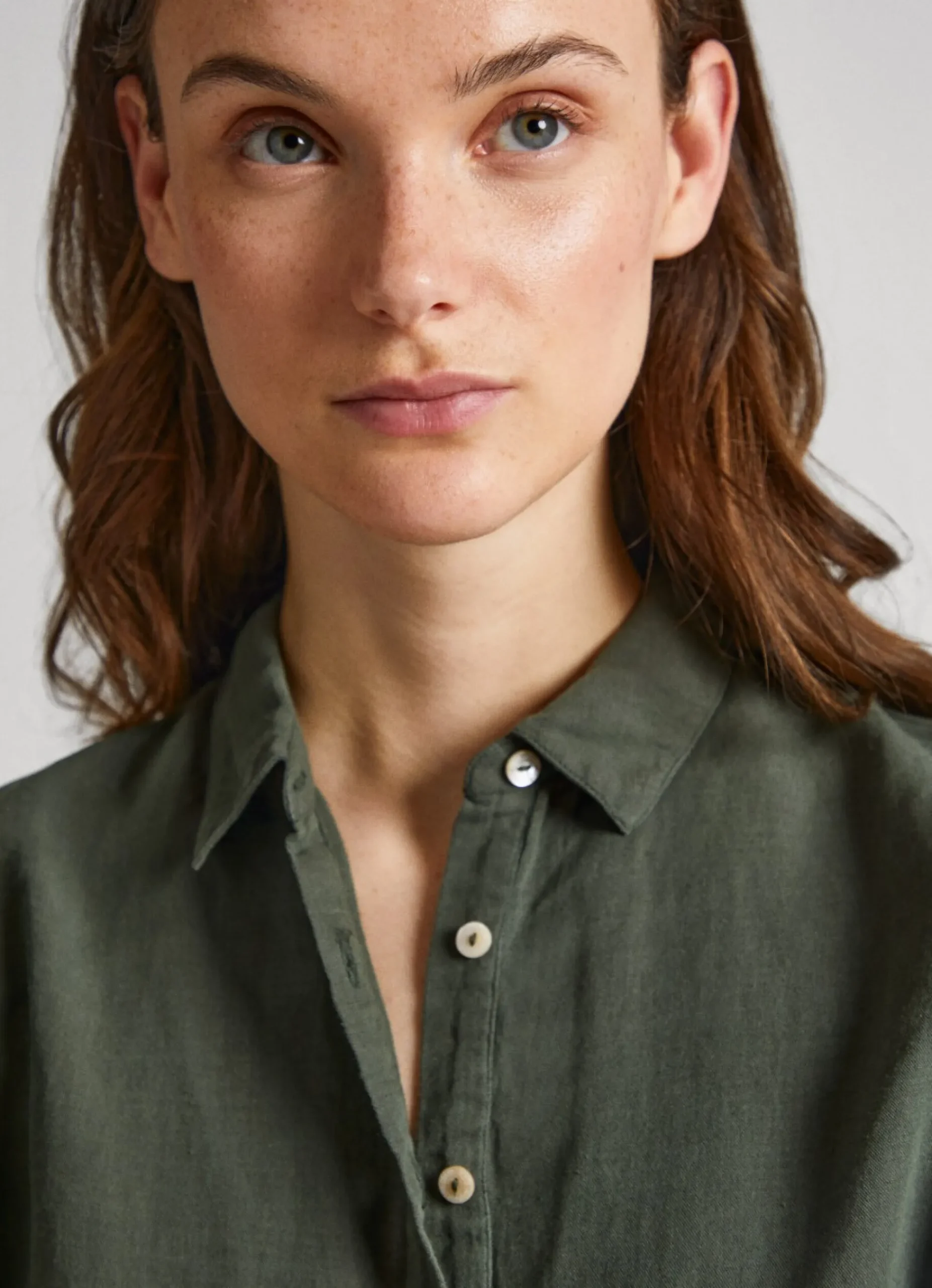 Mulher Pepe Jeans Camisas E Blusas>Camisa Manga Curta Detalhes Abertos