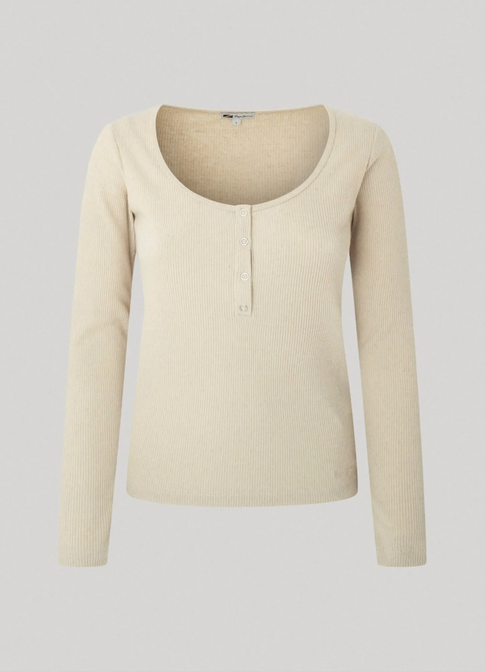Mulher Pepe Jeans T-Shirts>Camisa Melange Canelada