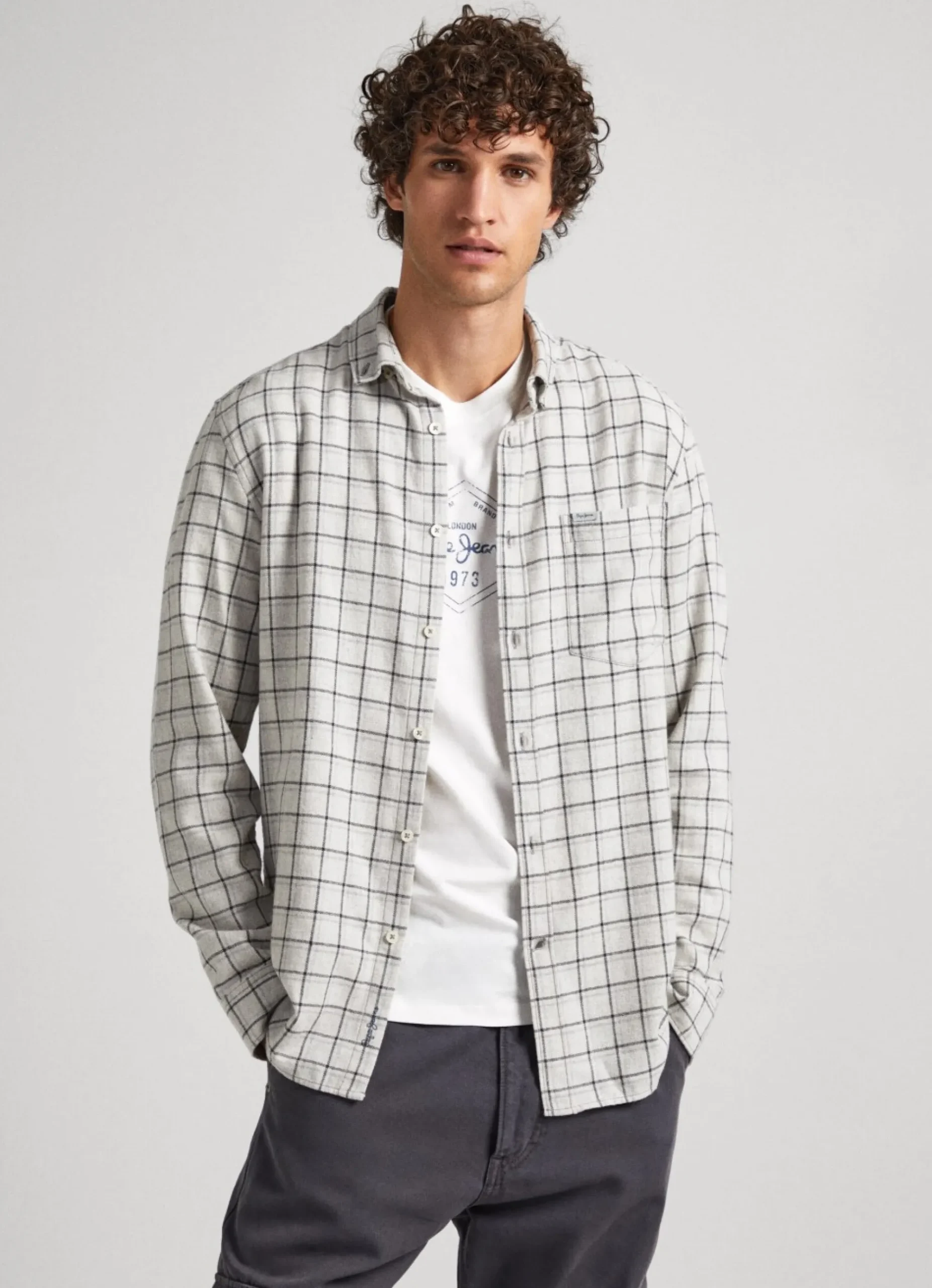 Homem Pepe Jeans Camisas>Camisa Melange Xadrez Janela