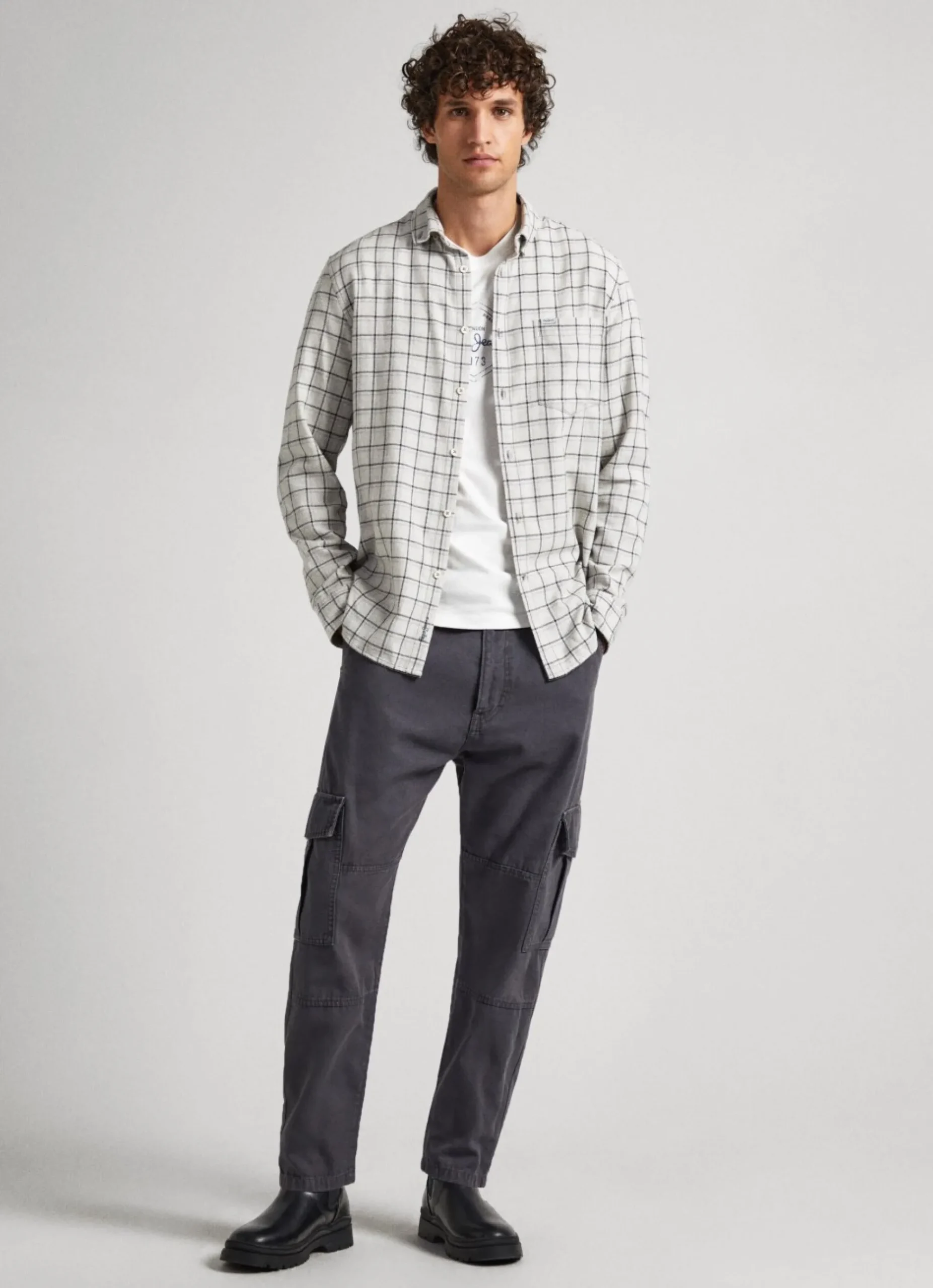 Homem Pepe Jeans Camisas>Camisa Melange Xadrez Janela