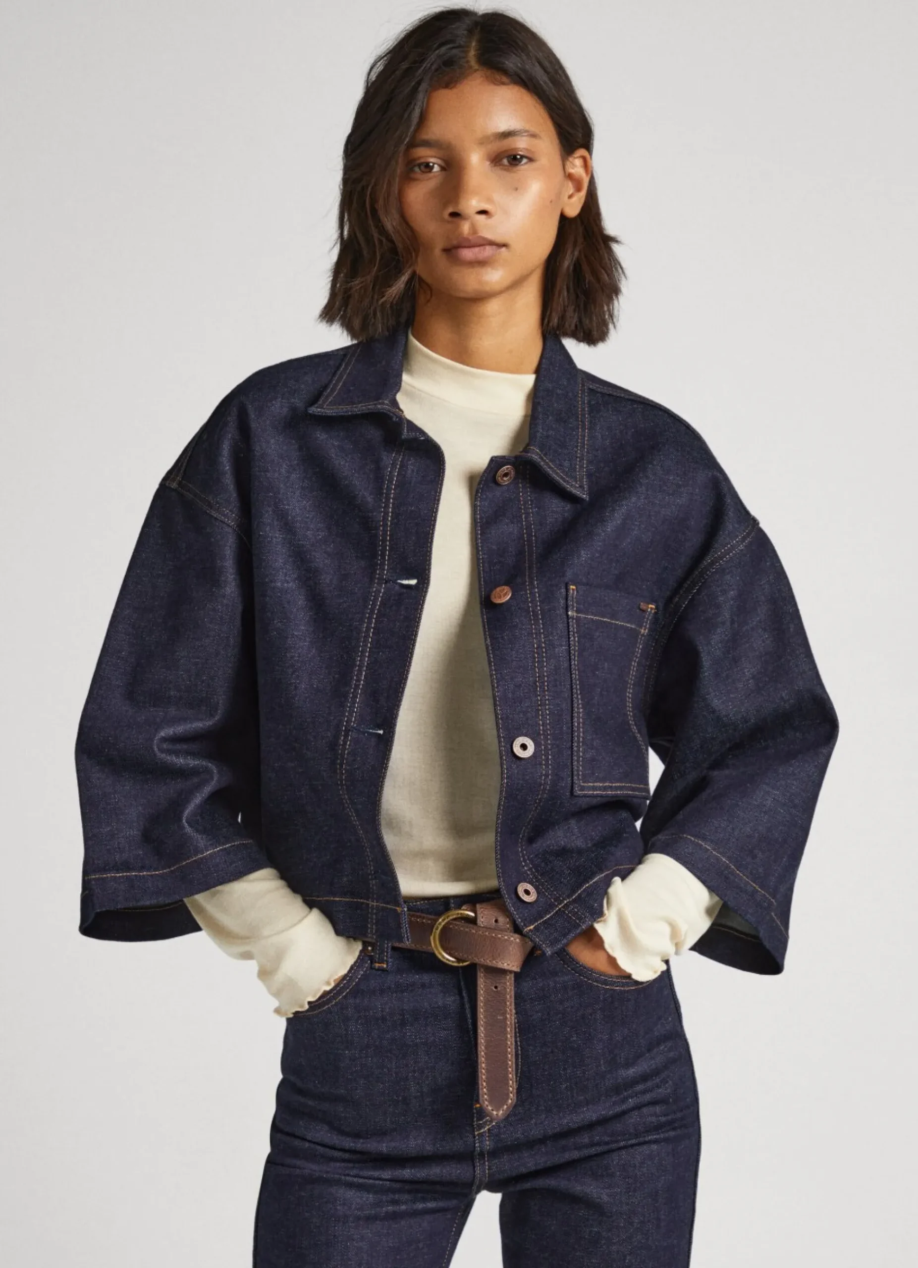 Mulher Pepe Jeans Camisas E Blusas>Camisa Oversized