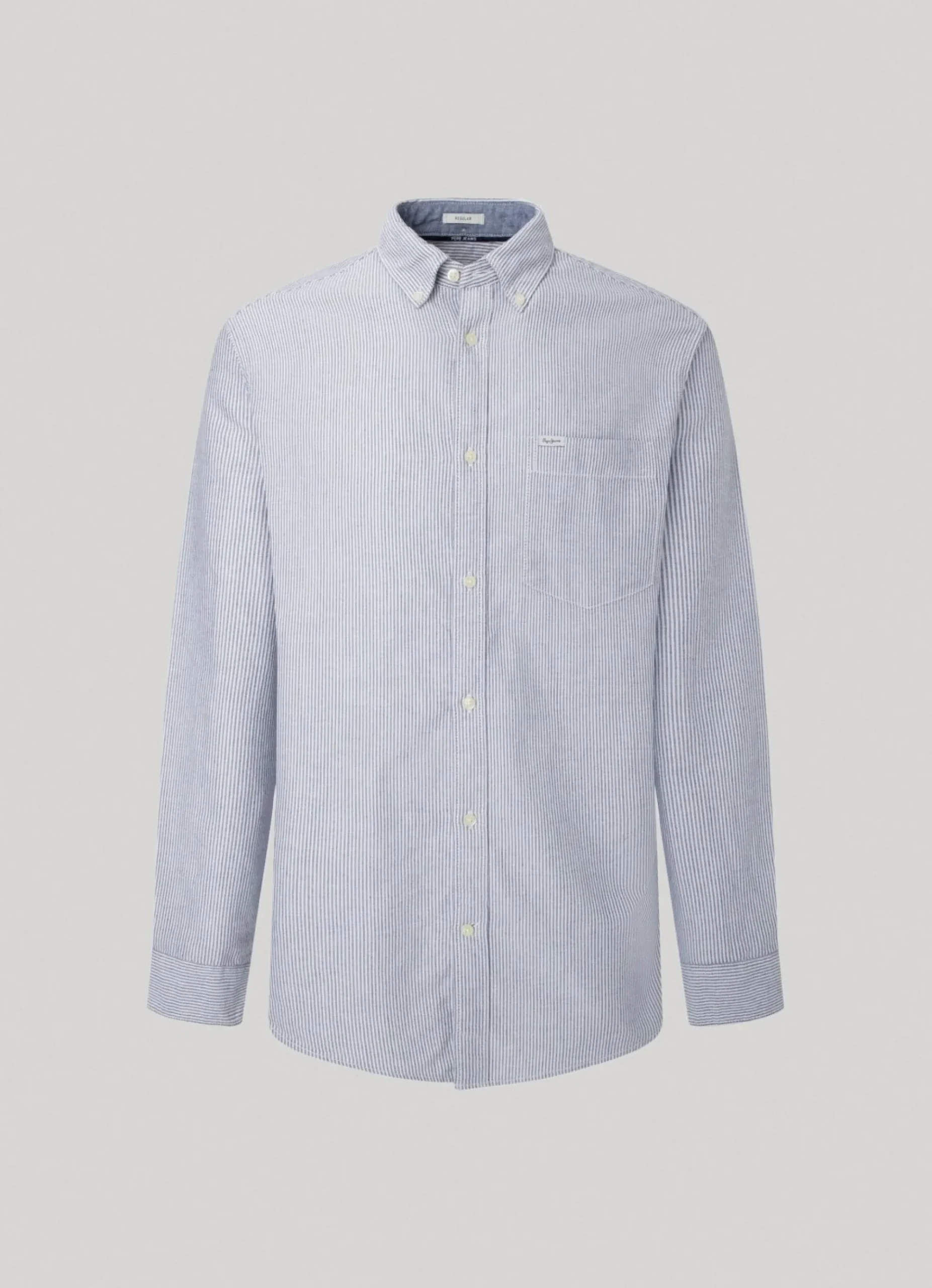 Homem Pepe Jeans Camisas>Camisa Oxford As Riscas Bengala