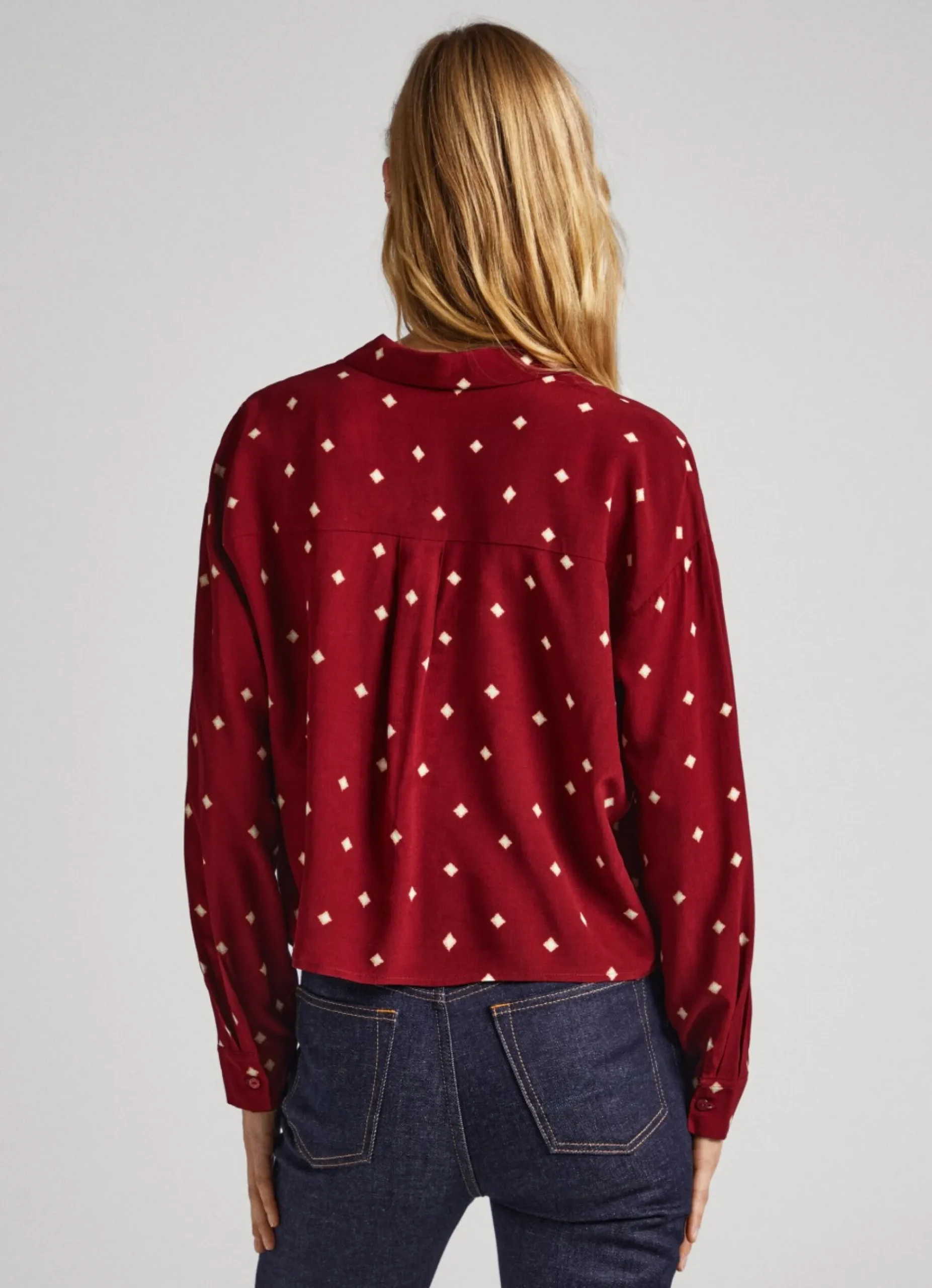 Mulher Pepe Jeans Camisas E Blusas>Camisa Padrao As Bolinhas