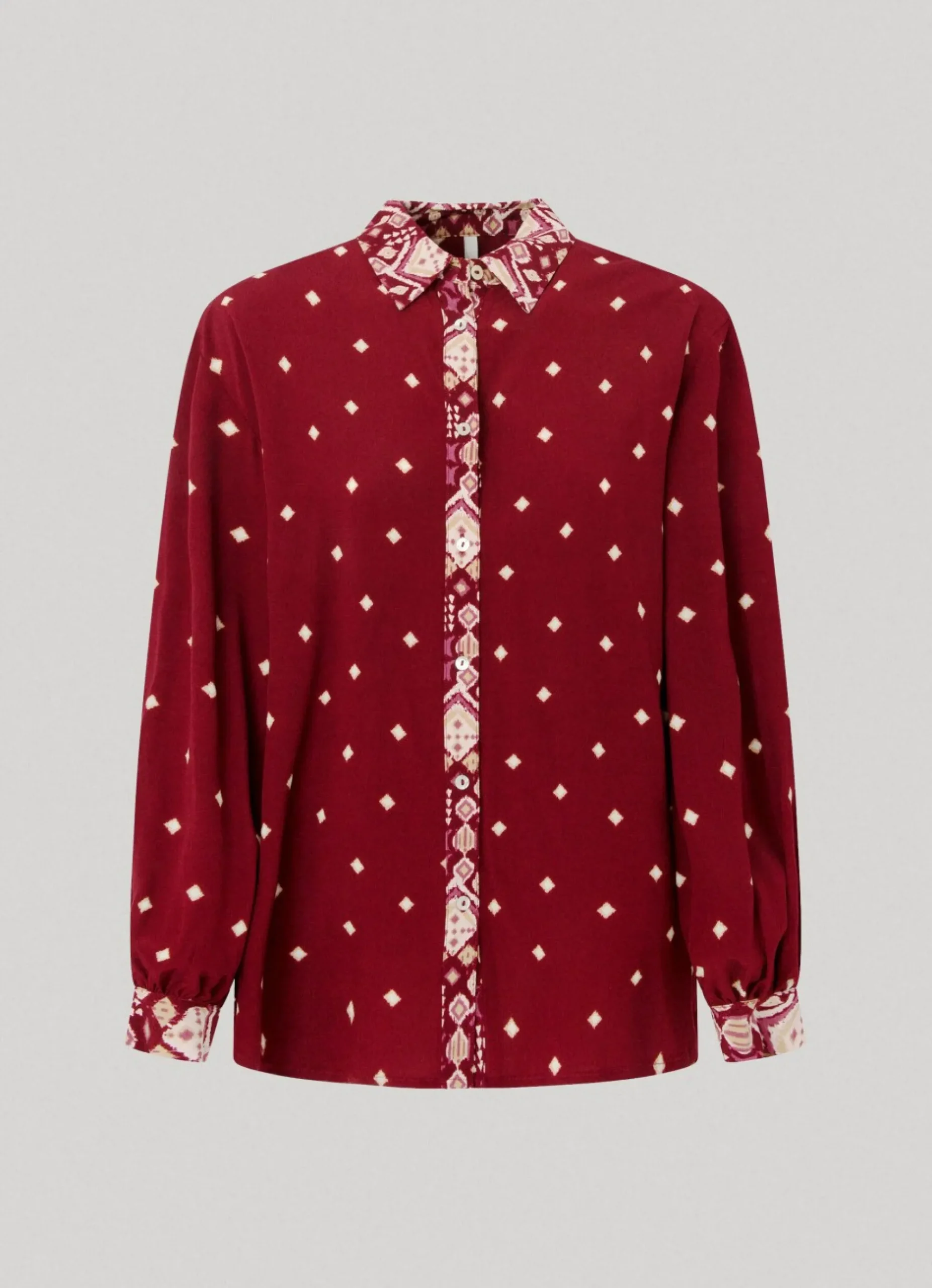 Mulher Pepe Jeans Camisas E Blusas>Camisa Padrao As Bolinhas