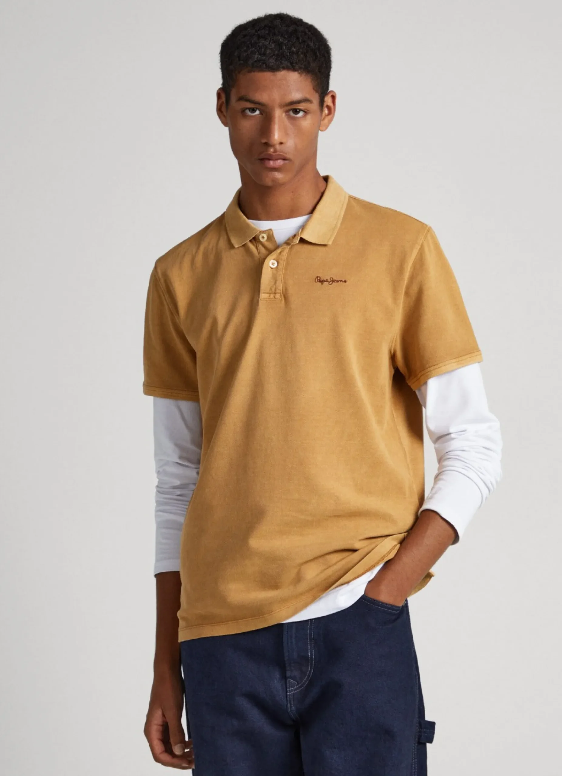 Homem Pepe Jeans Polos>Camisa Piquet Com Logo Bordado