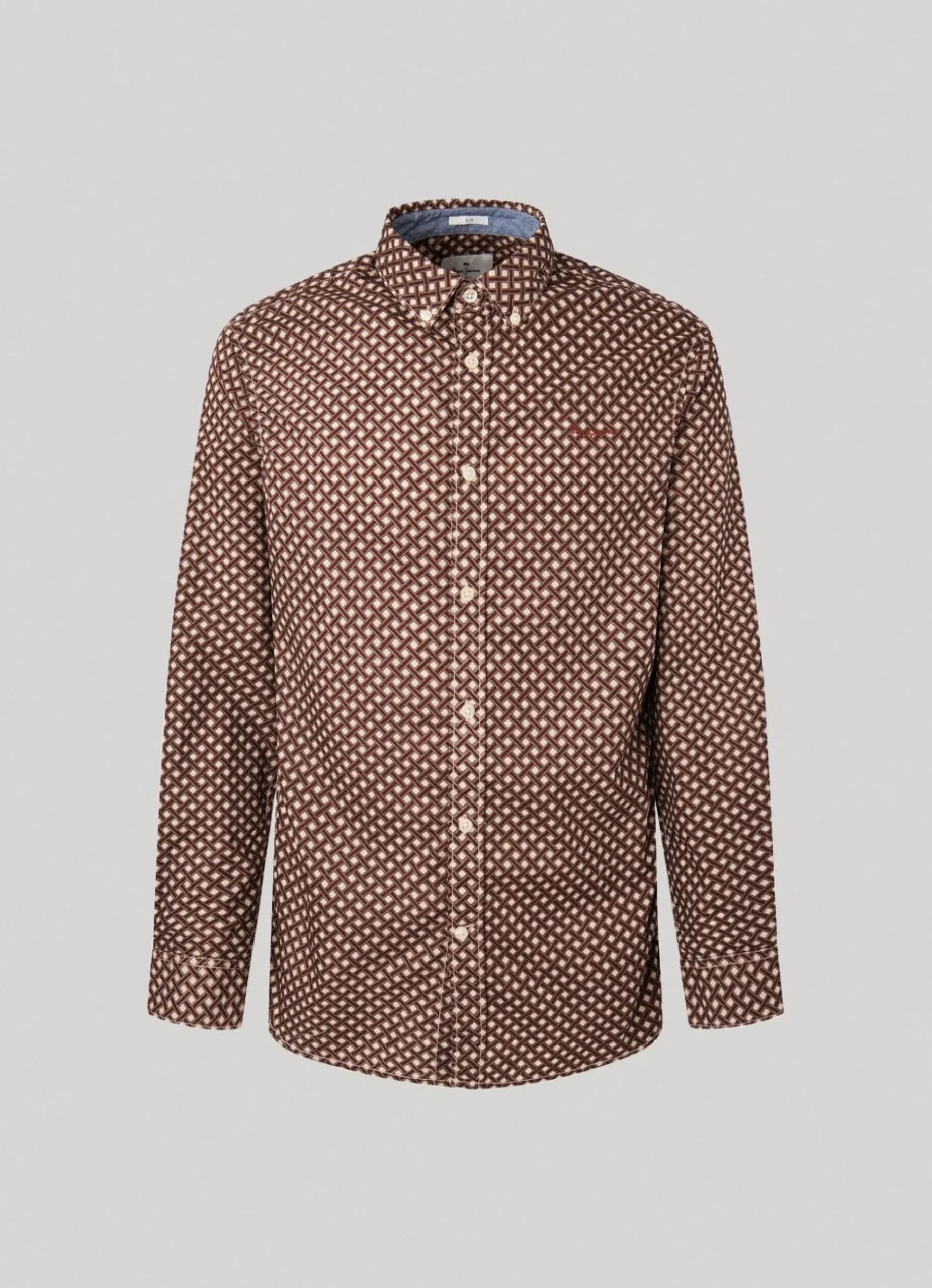 Homem Pepe Jeans Camisas>Camisa Popelina Padrao Geometrico
