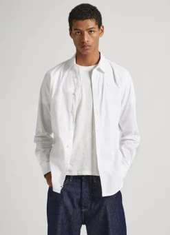 Homem Pepe Jeans Camisas>Camisa Popelina Slim Fit
