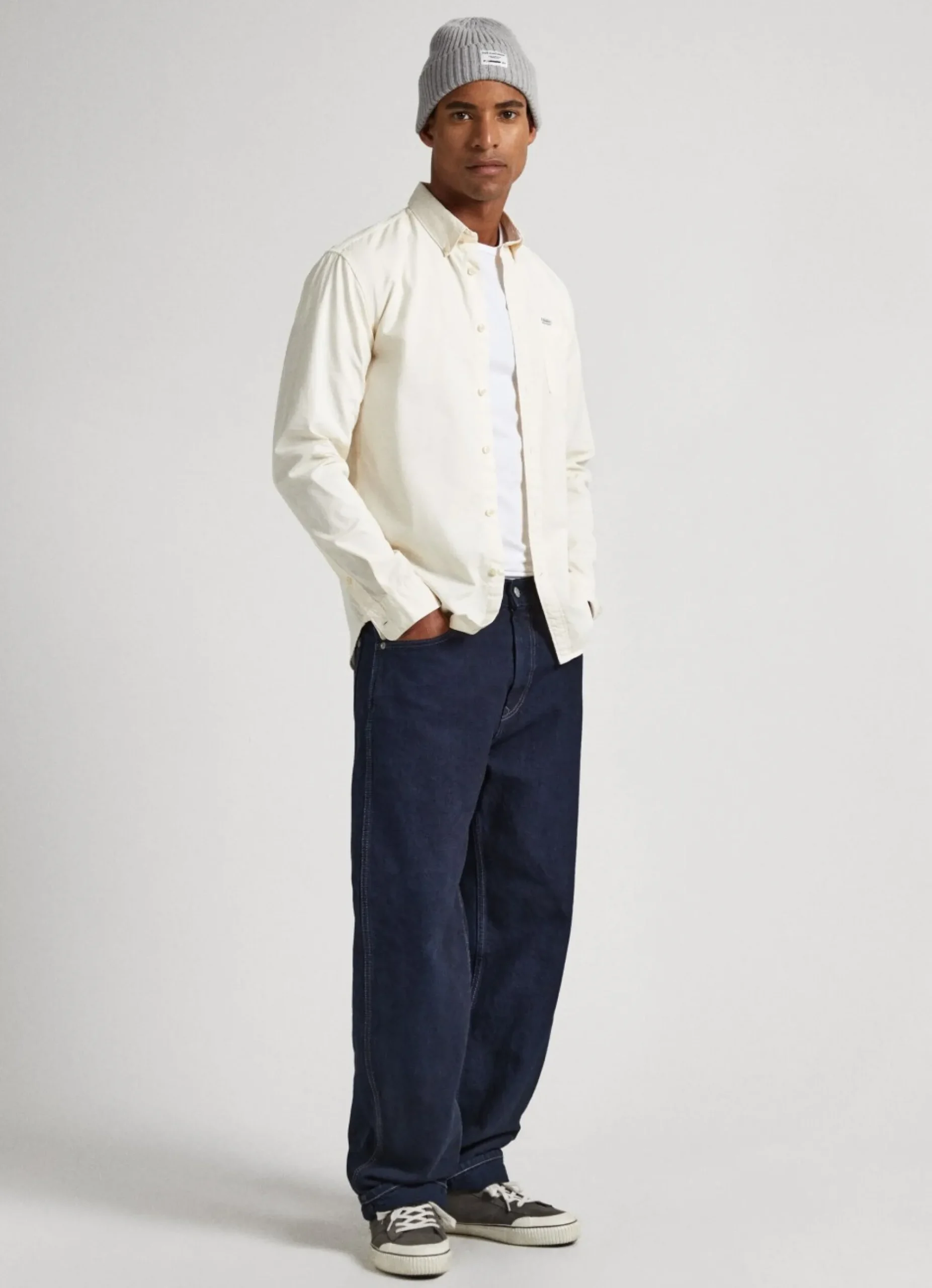 Homem Pepe Jeans Camisas>Camisa Sarja Algodao Regular Fit