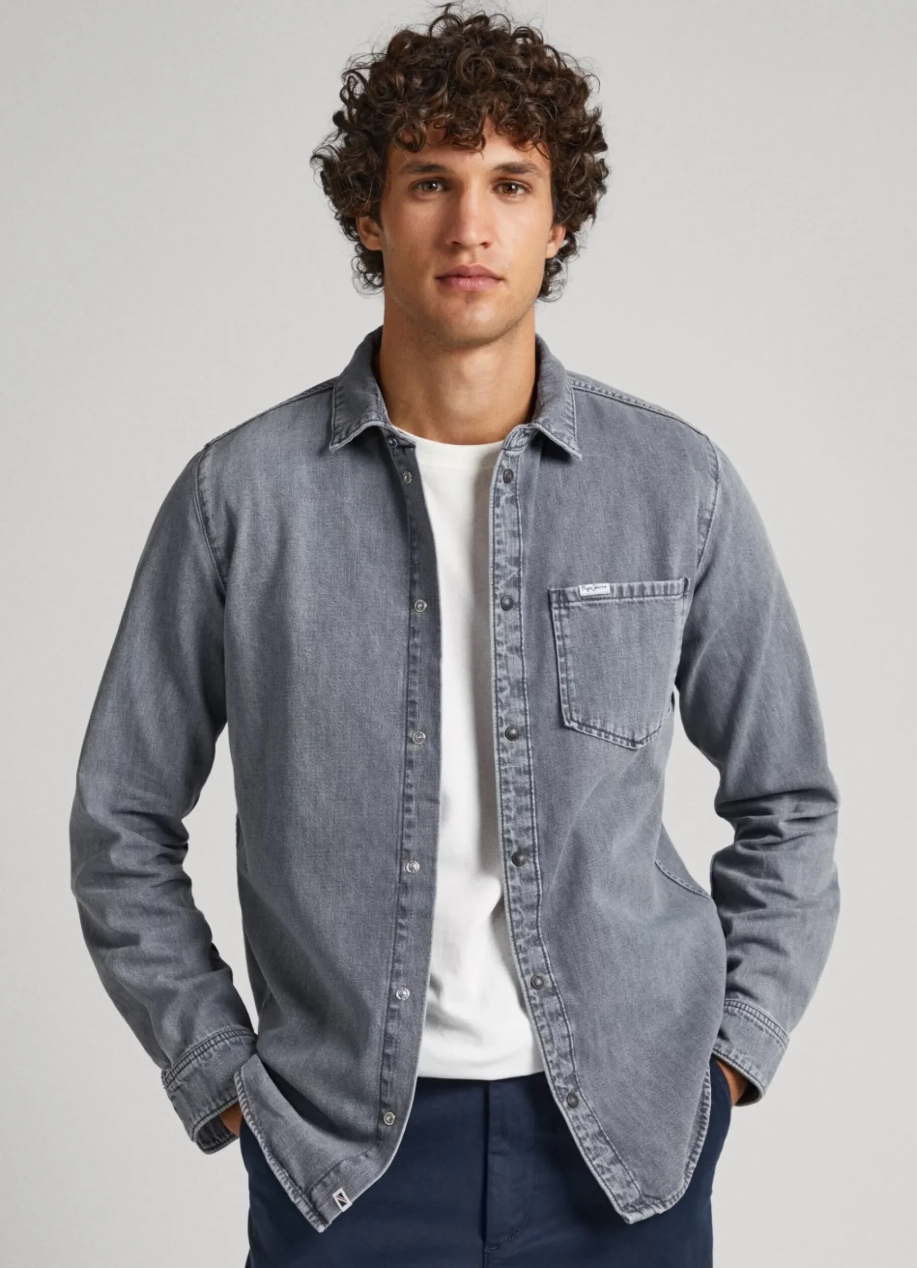 Homem Pepe Jeans Camisas>Camisa Slim Fit