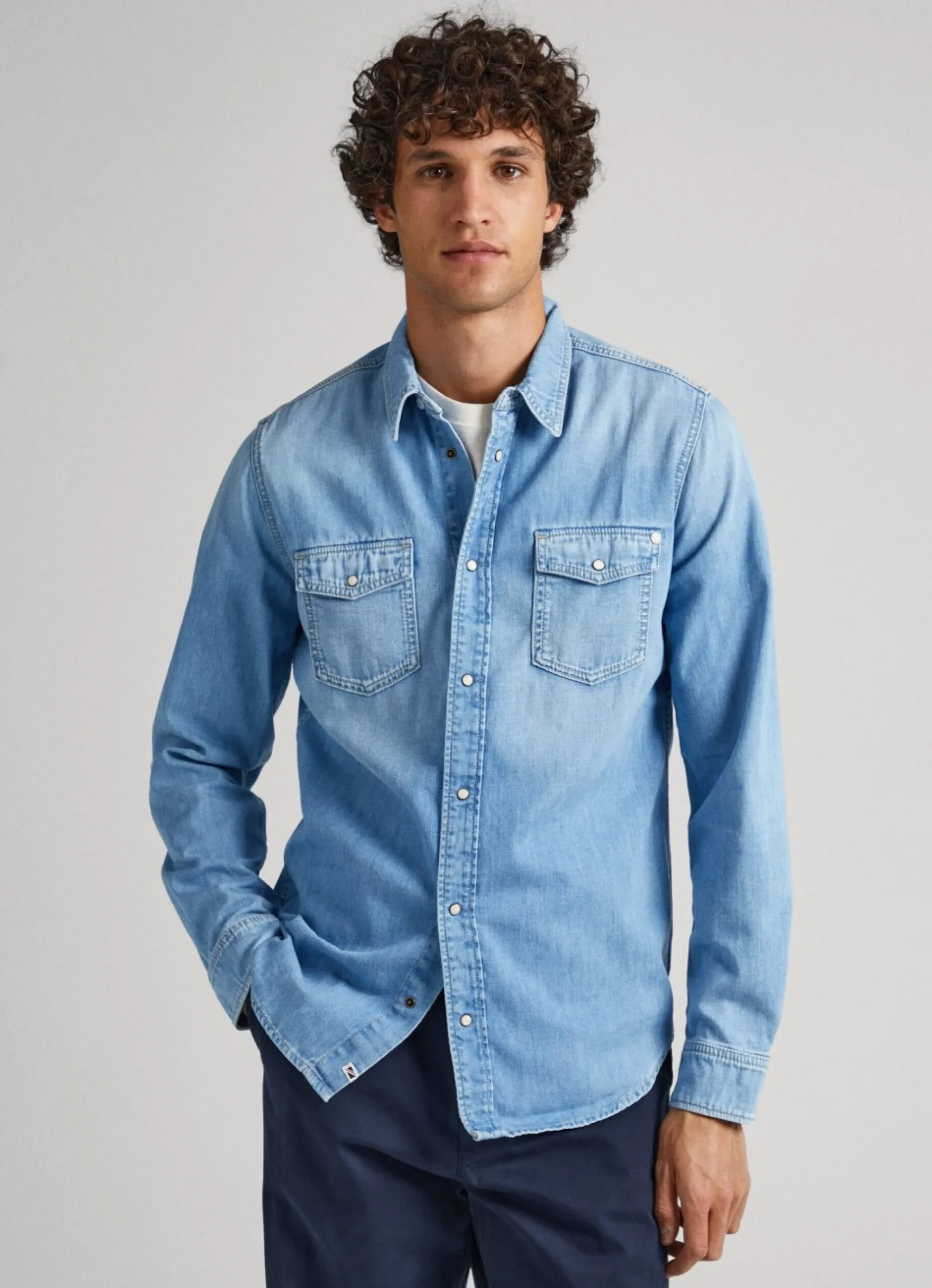 Homem Pepe Jeans Camisas>Camisa Slim Fit