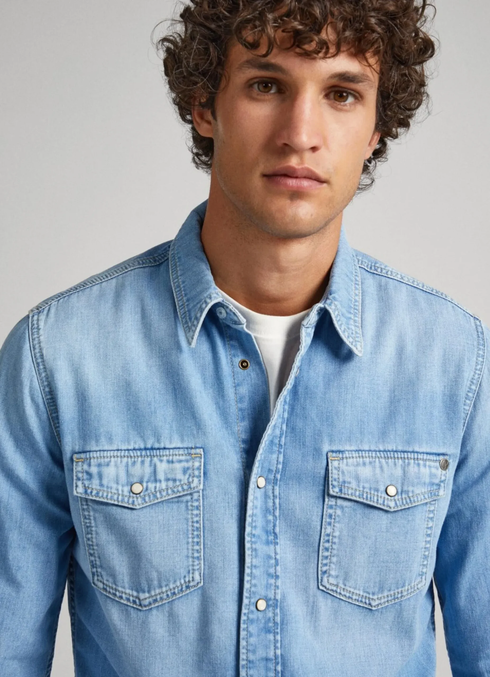 Homem Pepe Jeans Camisas>Camisa Slim Fit