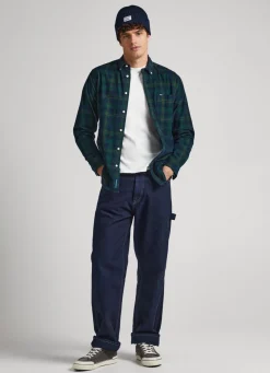 Homem Pepe Jeans Camisas>Camisa Xadrez De Bombazina