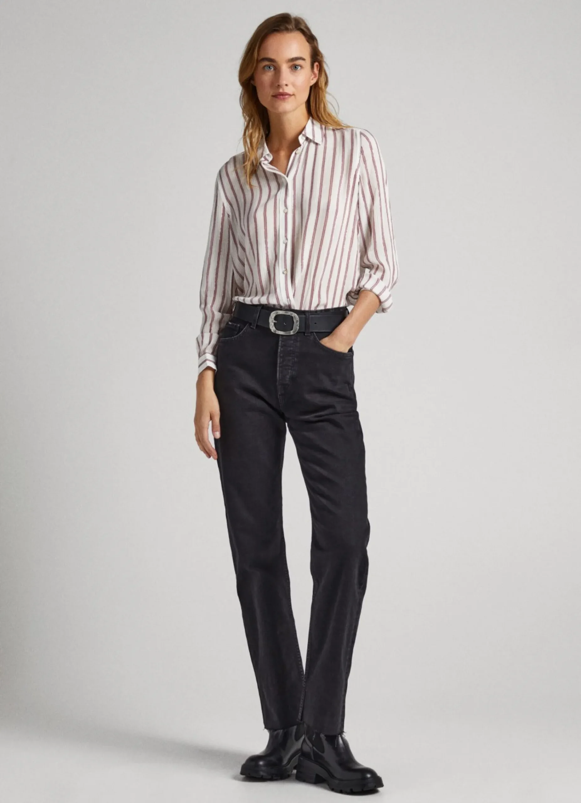 Mulher Pepe Jeans Camisas E Blusas>Camisa Xadrez Manga Comprida