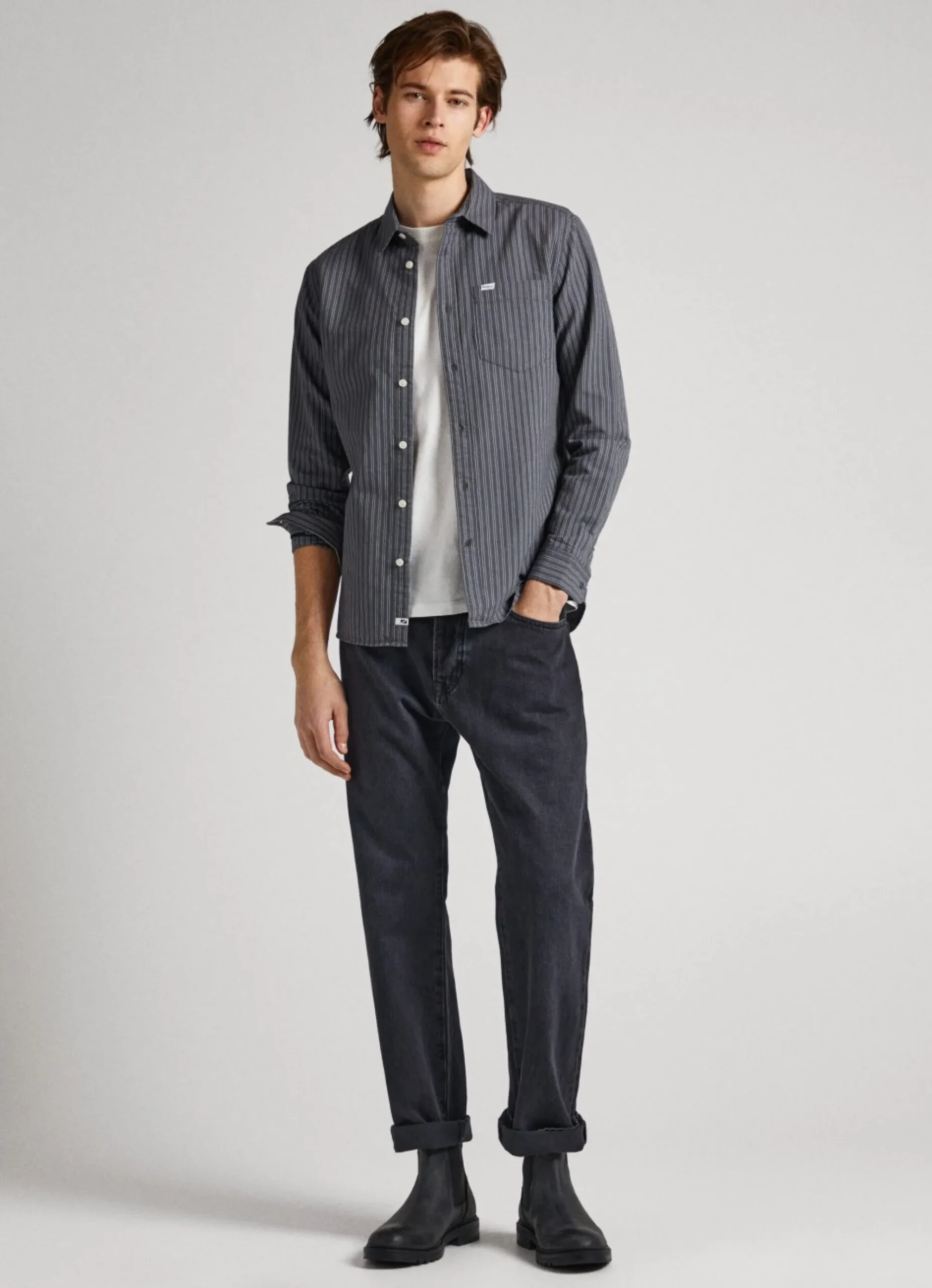 Homem Pepe Jeans Camisas>Camisa Xadrez Oxford Slim Fit