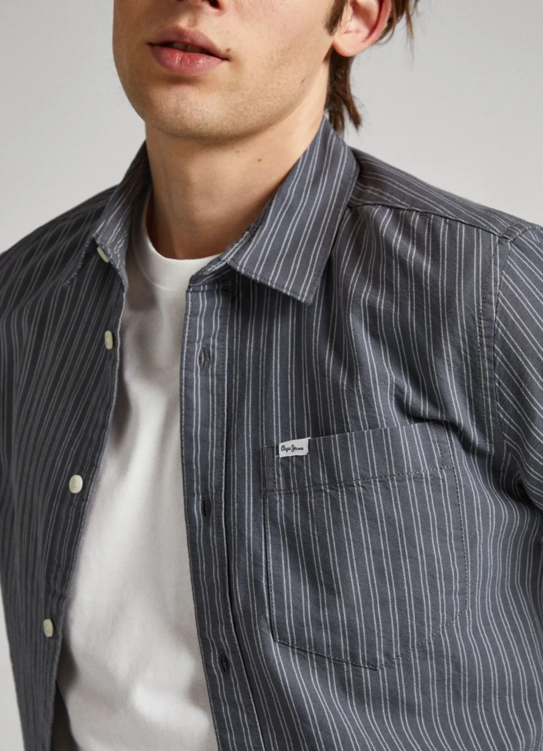 Homem Pepe Jeans Camisas>Camisa Xadrez Oxford Slim Fit
