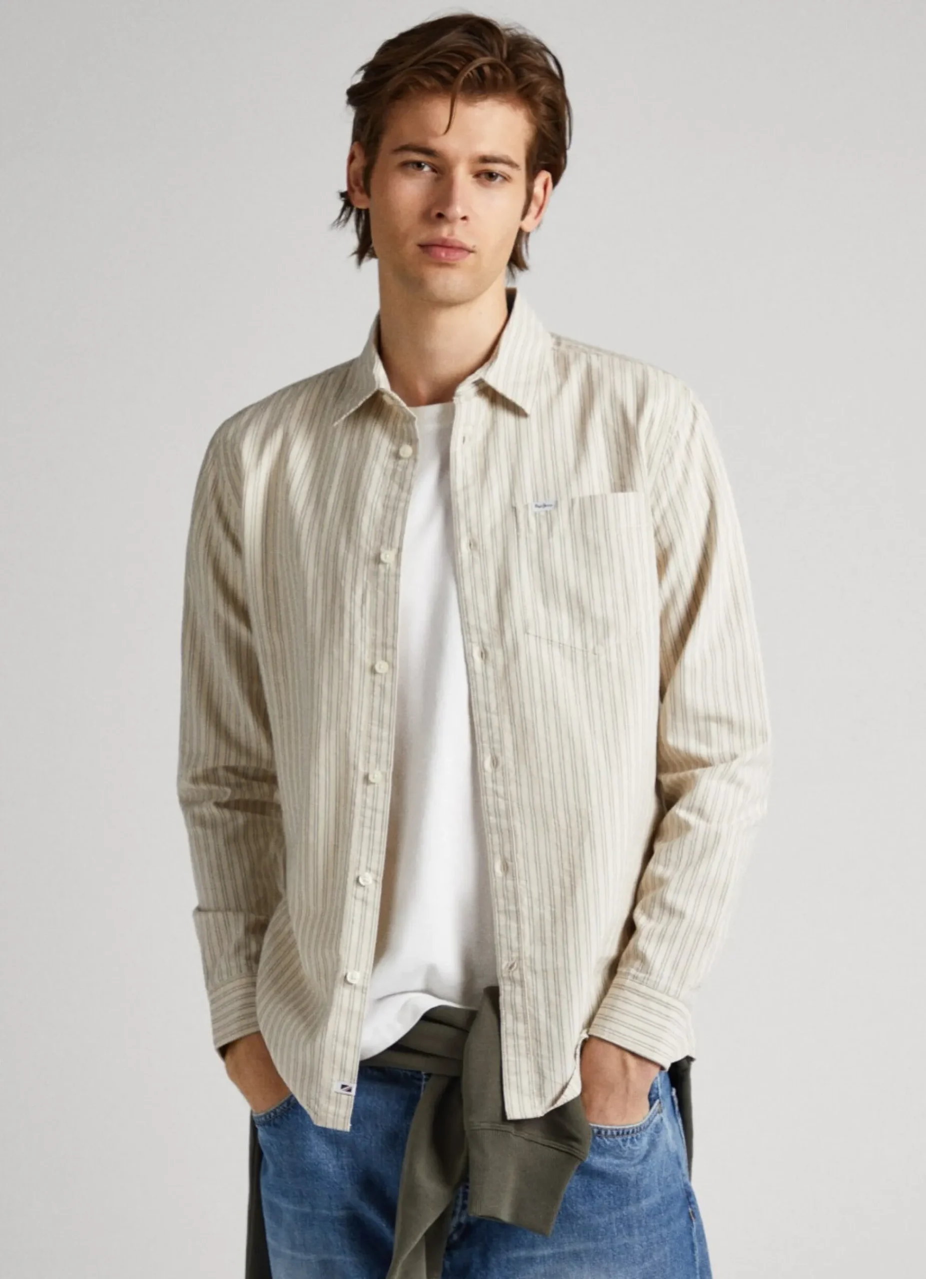 Homem Pepe Jeans Camisas>Camisa Xadrez Oxford Slim Fit