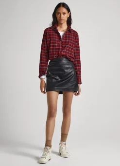 Mulher Pepe Jeans Camisas E Blusas>Camisa Xadrez Regular Fit