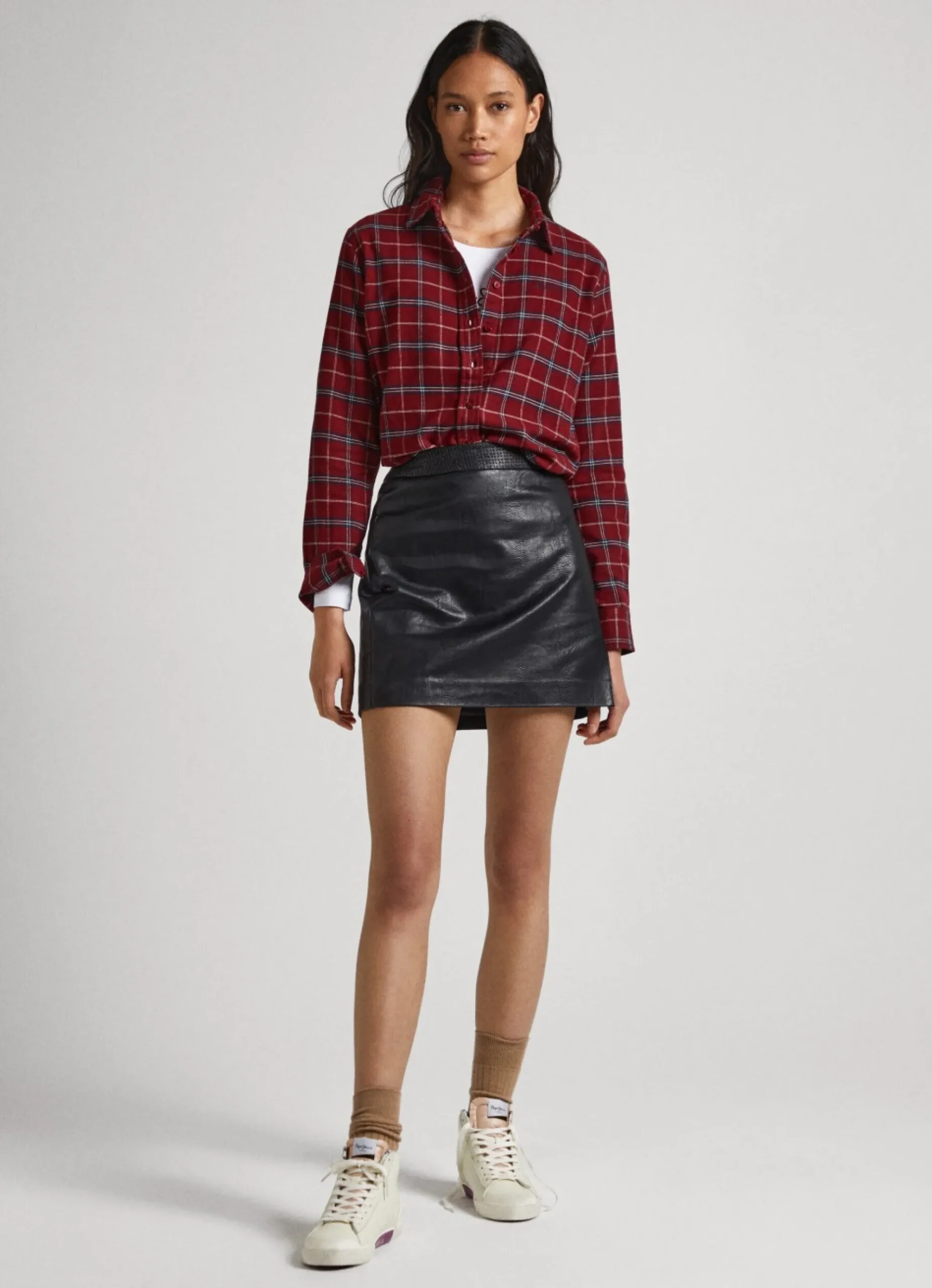 Mulher Pepe Jeans Camisas E Blusas>Camisa Xadrez Regular Fit