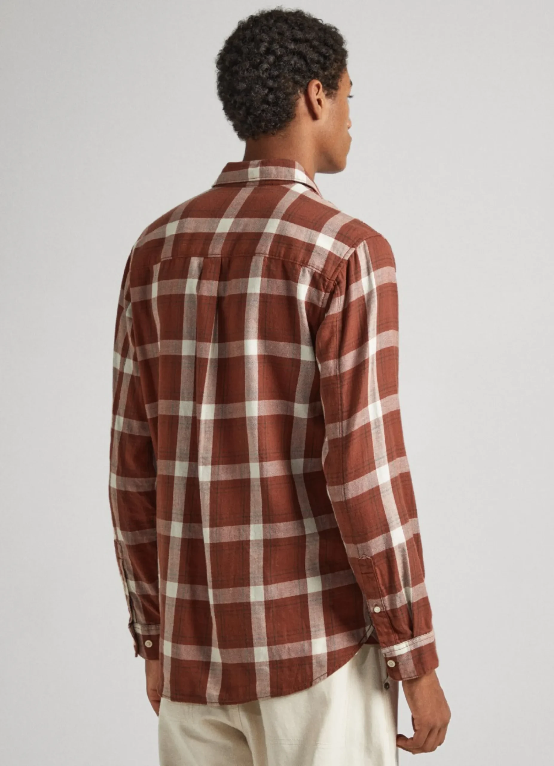 Homem Pepe Jeans Camisas>Camisa Xadrez Sarja Algodao