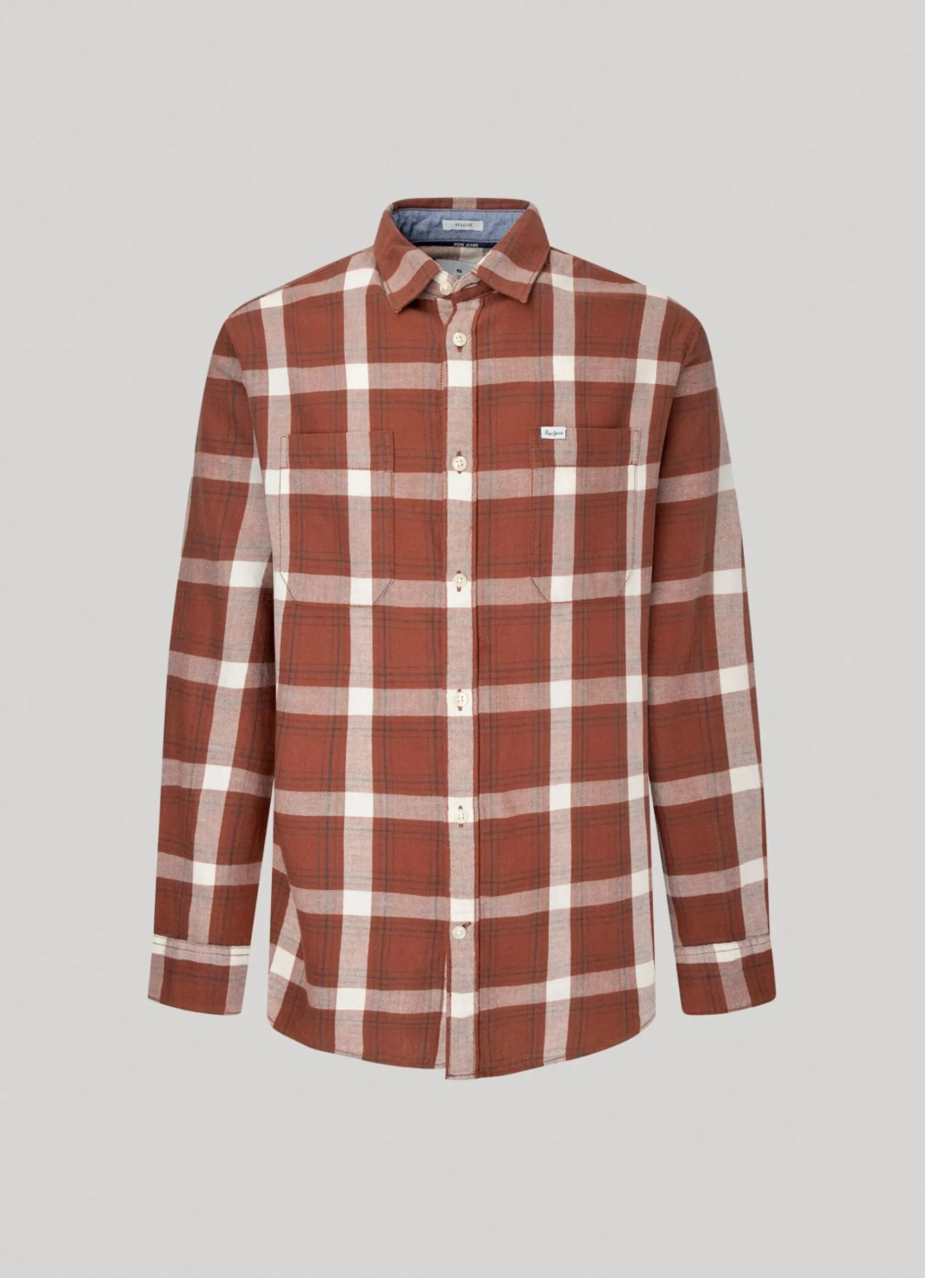 Homem Pepe Jeans Camisas>Camisa Xadrez Sarja Algodao
