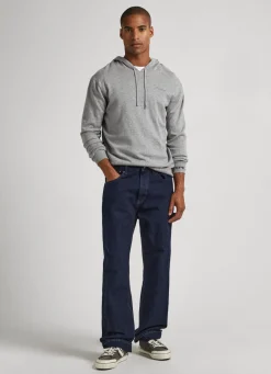 Homem Pepe Jeans Malhas>Camisola Algodao Com Capuz