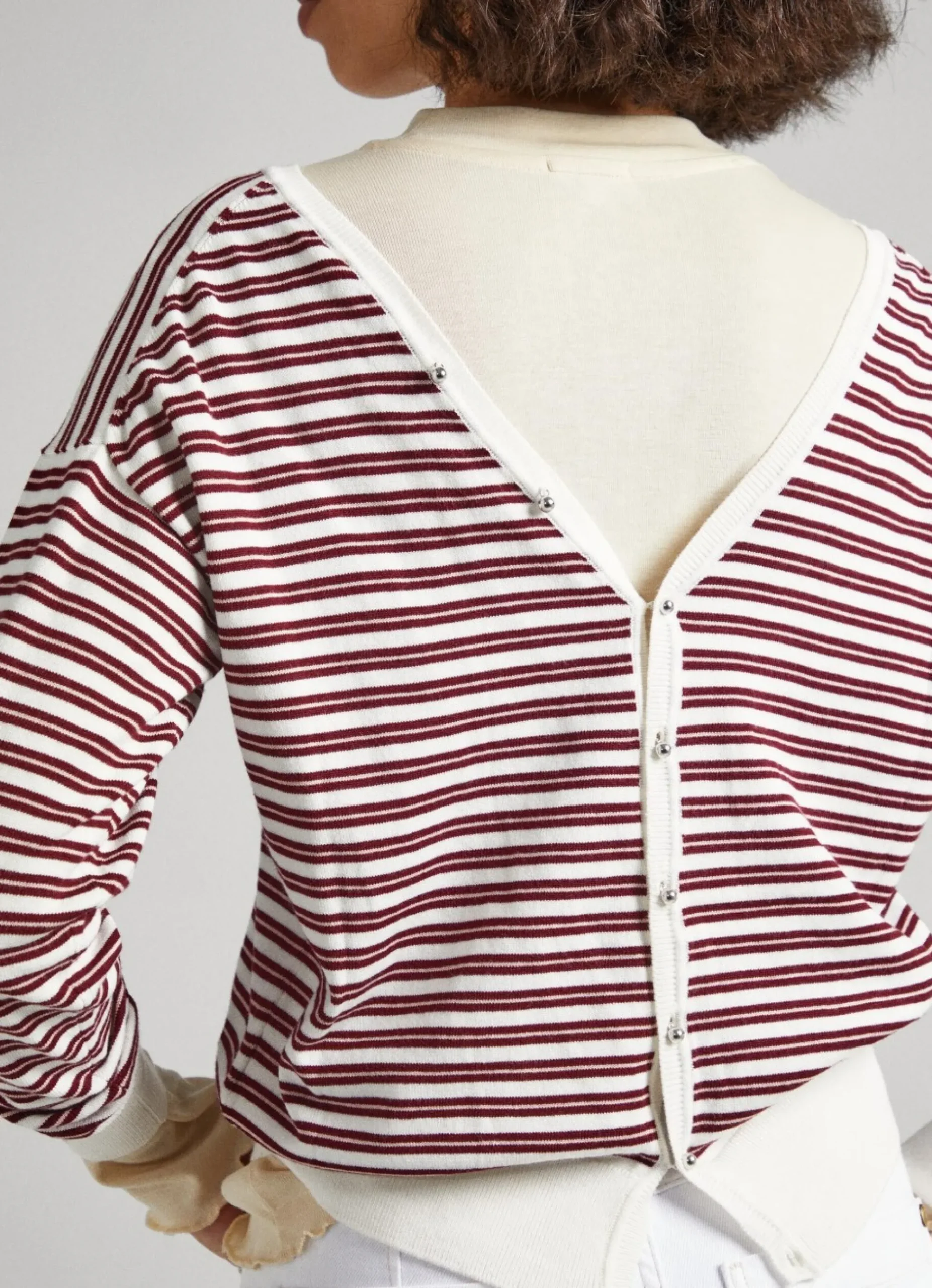 Mulher Pepe Jeans Malhas>Camisola Algodao Pima As Riscas