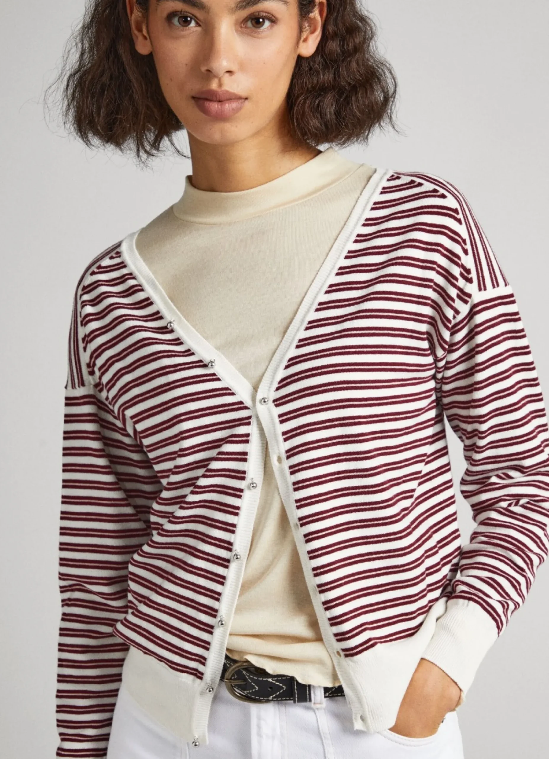 Mulher Pepe Jeans Malhas>Camisola Algodao Pima As Riscas
