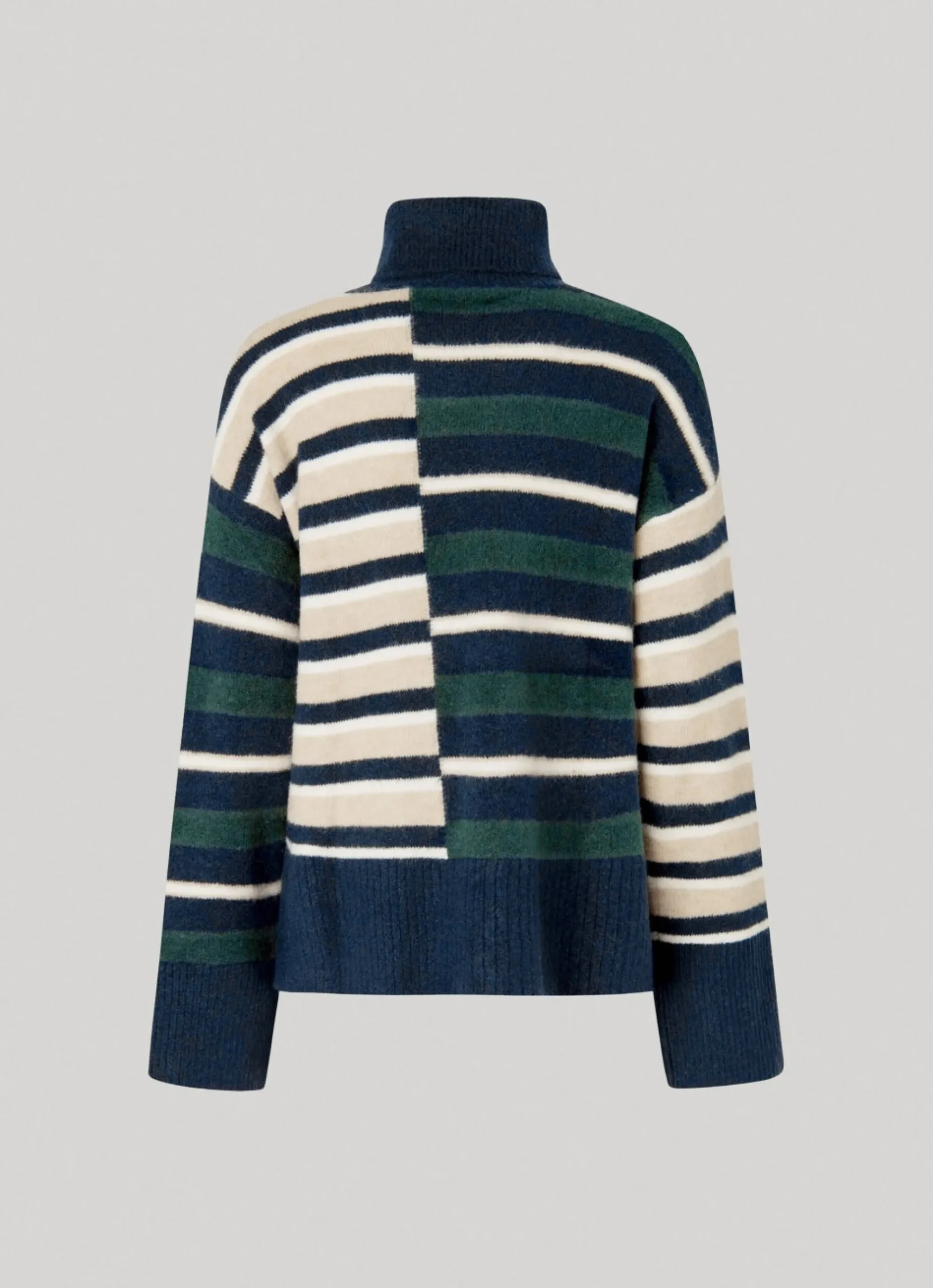 Mulher Pepe Jeans Malhas E Cardigans>Camisola As Riscas De Gola Alta