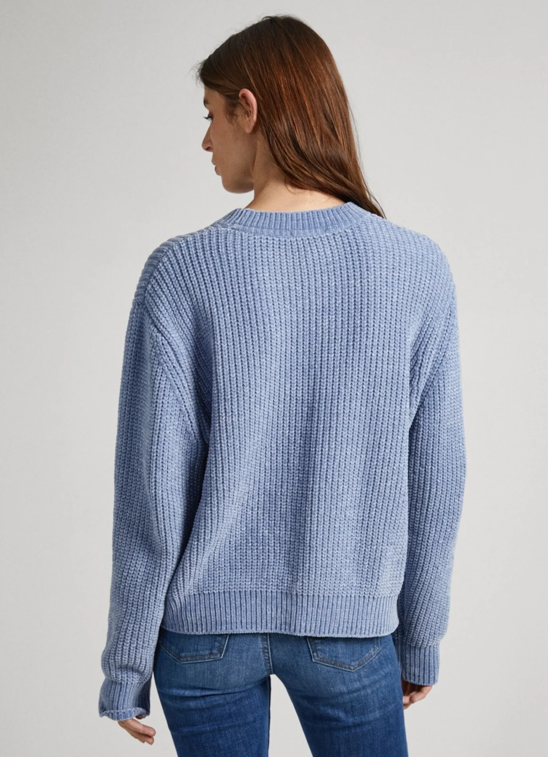 Mulher Pepe Jeans Malhas E Cardigans>Camisola Chenille Gola Redonda
