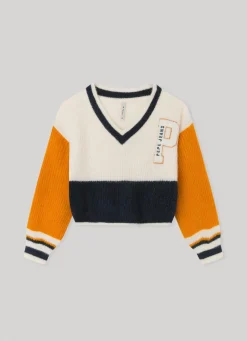 Rapariga Pepe Jeans Sweatshirts E Malhas>Camisola Color Block