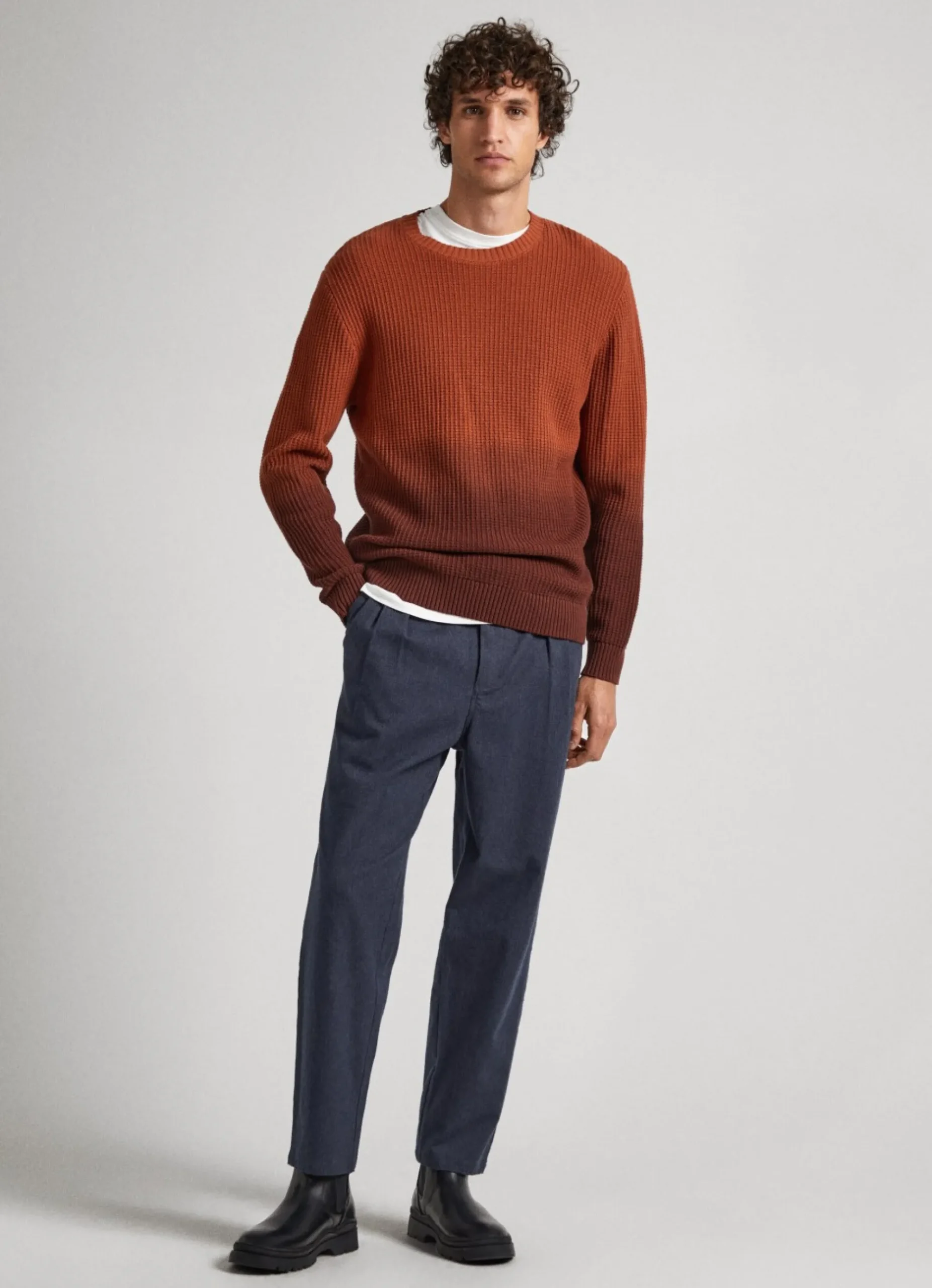 Homem Pepe Jeans Malhas>Camisola Color Block Efeito Desbotado