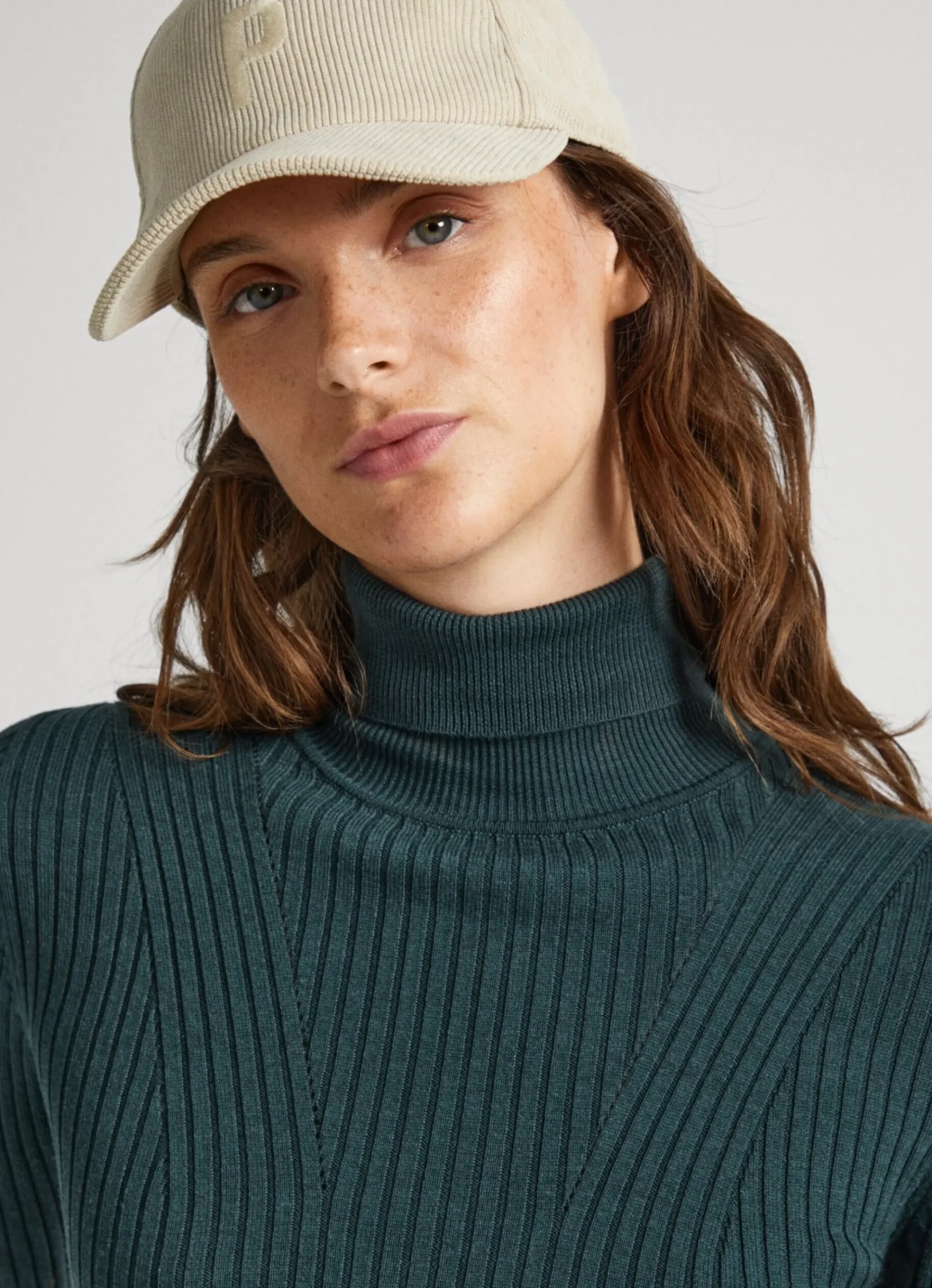 Mulher Pepe Jeans Malhas>Camisola De Gola Alta Canelada