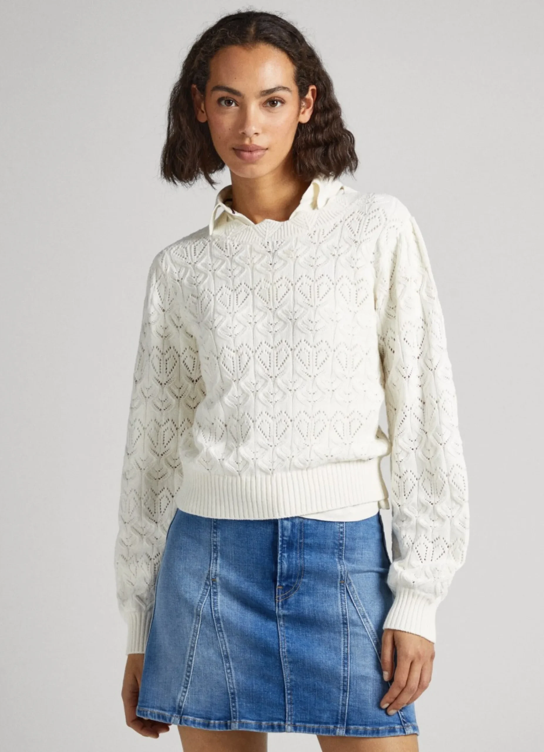 Mulher Pepe Jeans Malhas>Camisola De Malha Com Coracoes