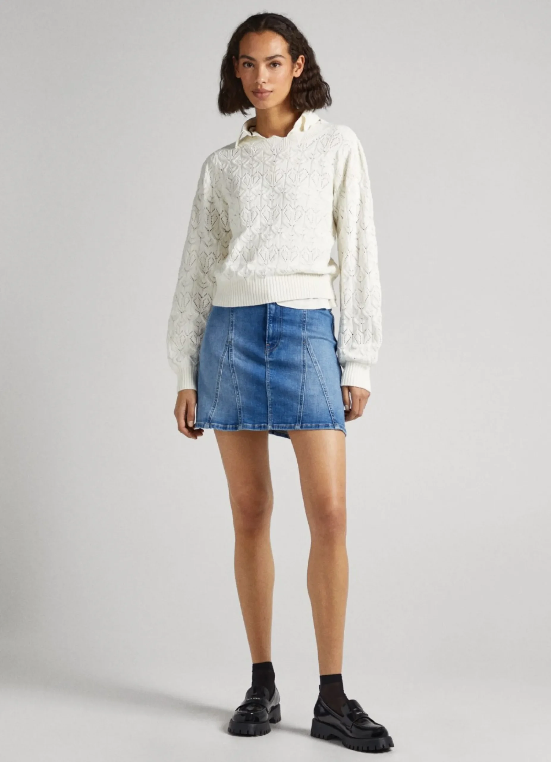 Mulher Pepe Jeans Malhas>Camisola De Malha Com Coracoes