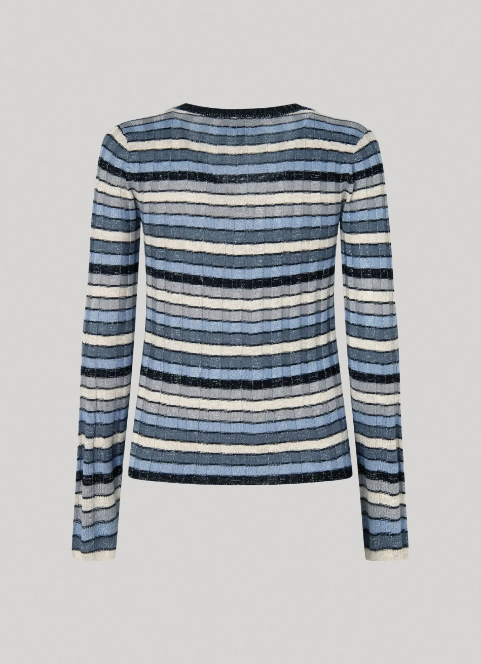Mulher Pepe Jeans Malhas E Cardigans>Camisola Decote Em V As Riscas