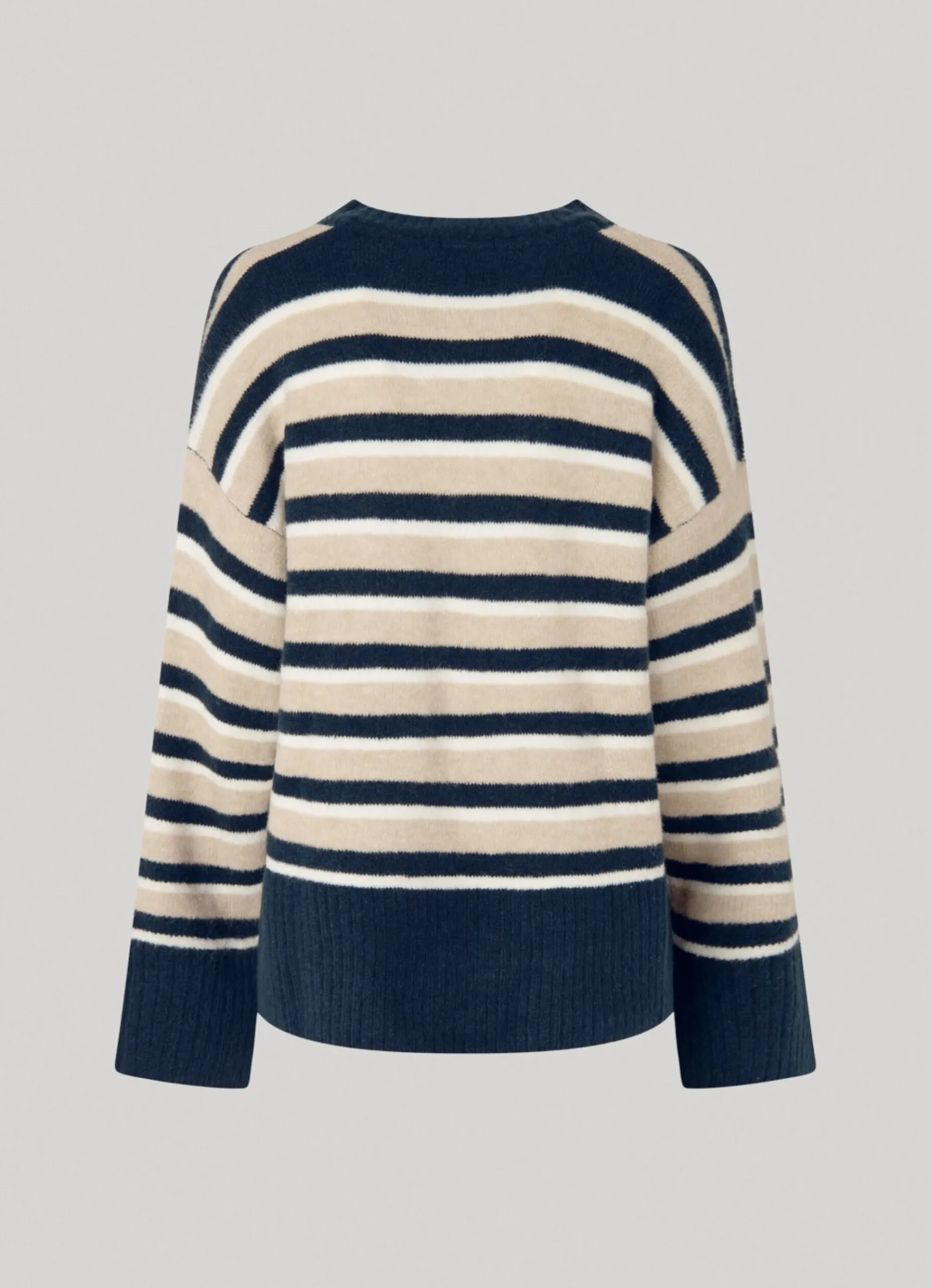 Mulher Pepe Jeans Malhas E Cardigans>Camisola Decote Em V As Riscas