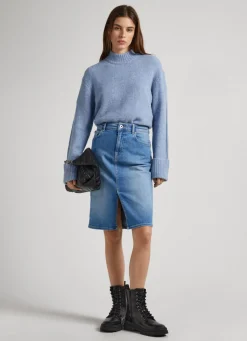 Mulher Pepe Jeans Malhas E Cardigans>Camisola Decote Perkins