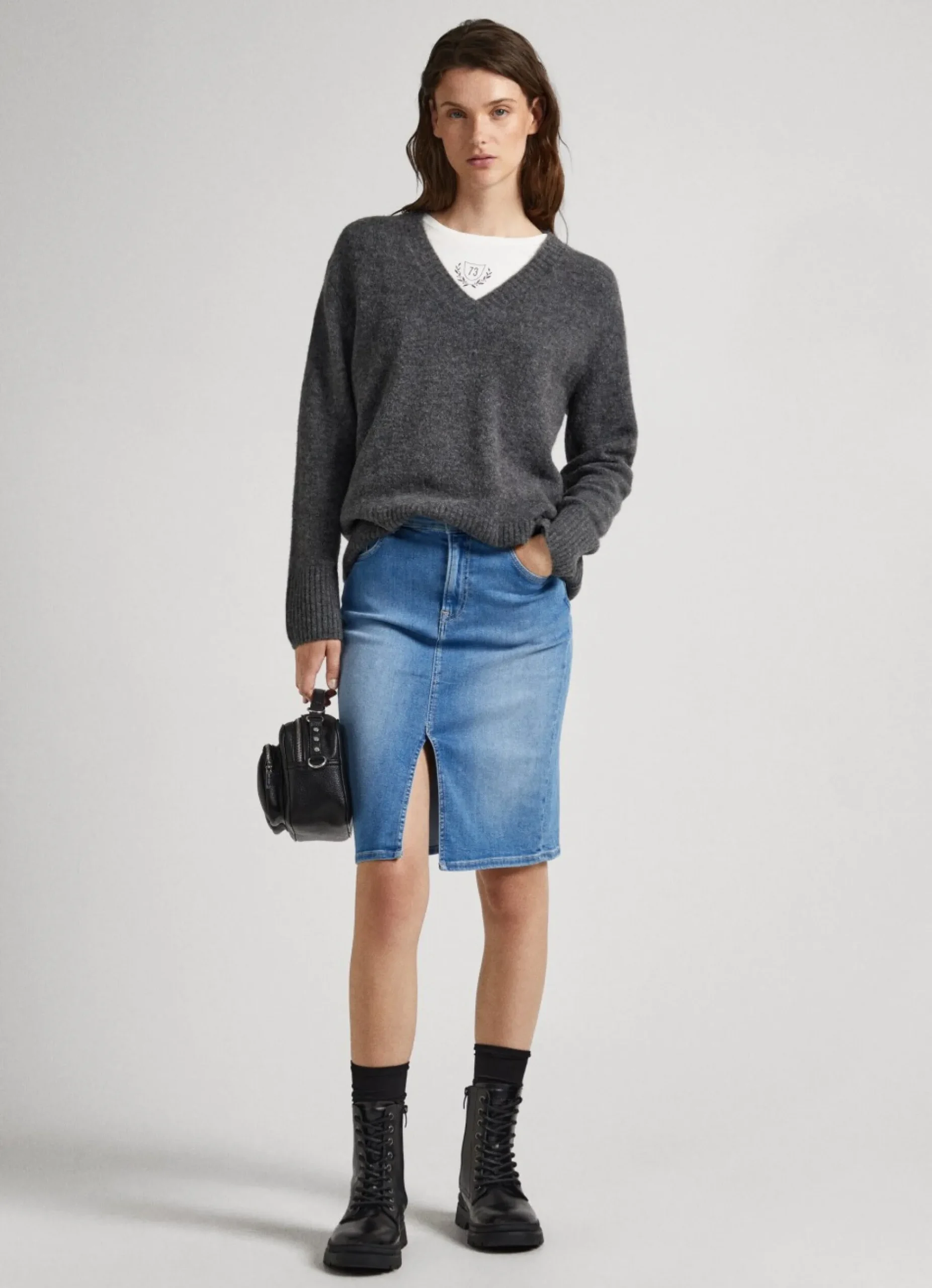 Mulher Pepe Jeans Malhas E Cardigans>Camisola Decote V