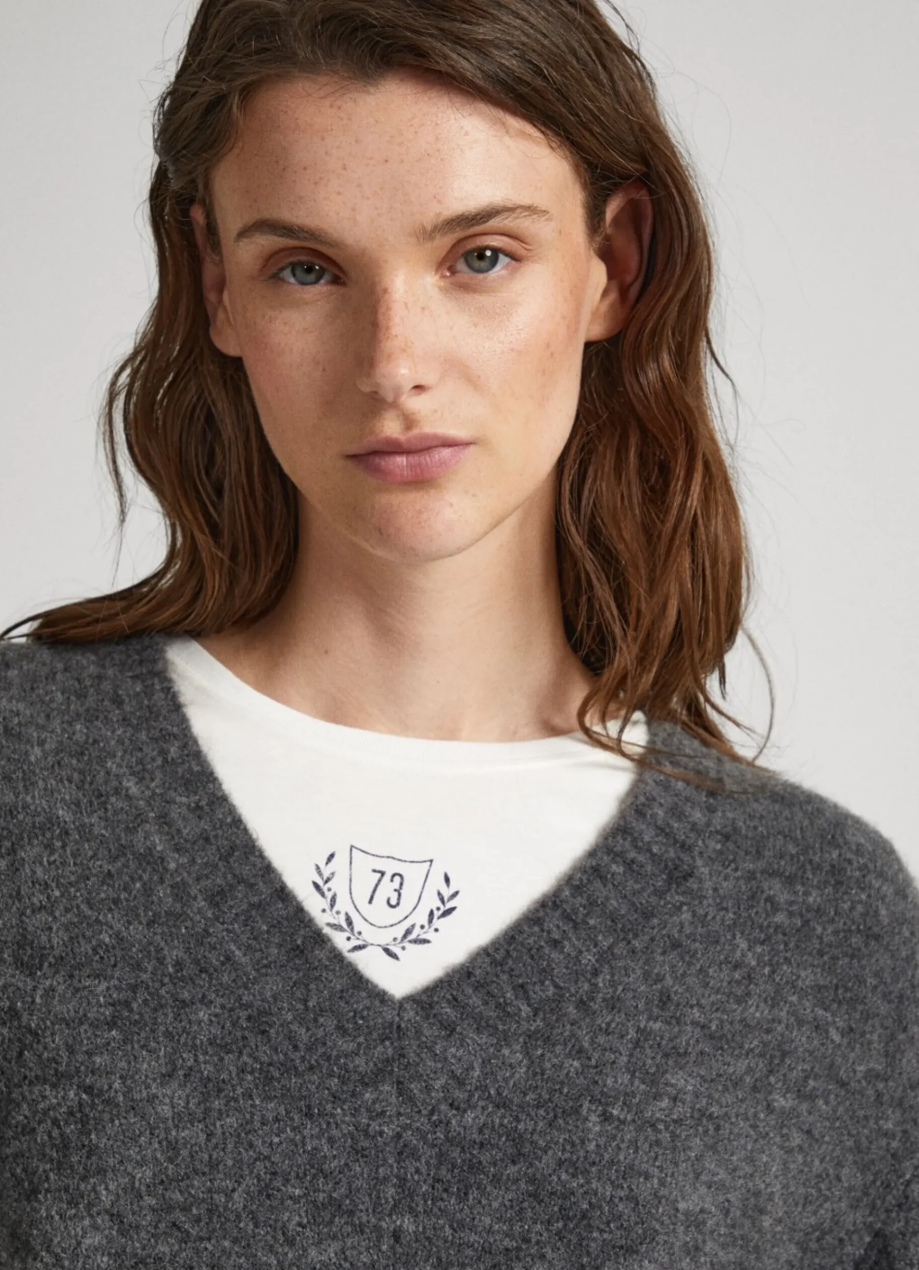 Mulher Pepe Jeans Malhas E Cardigans>Camisola Decote V