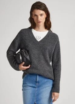 Mulher Pepe Jeans Malhas>Camisola Decote V