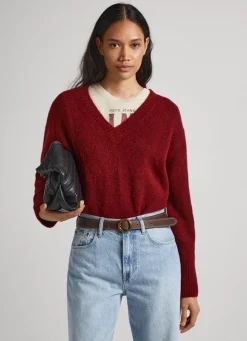 Mulher Pepe Jeans Malhas>Camisola Decote V