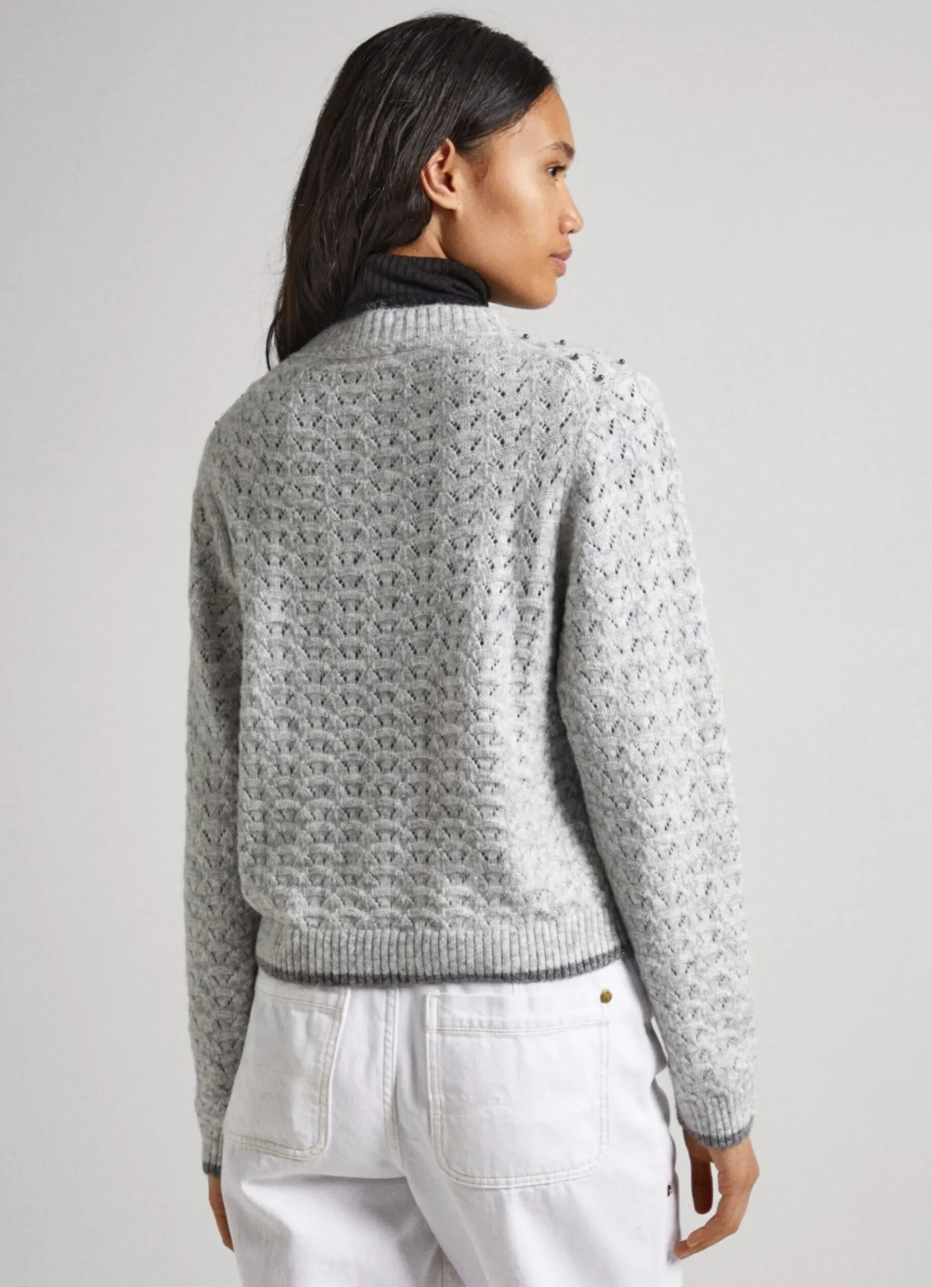 Mulher Pepe Jeans Malhas>Camisola Detalhe Strass