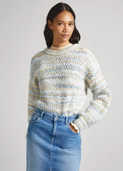 Mulher Pepe Jeans Malhas>Camisola Gola Perkins As Riscas