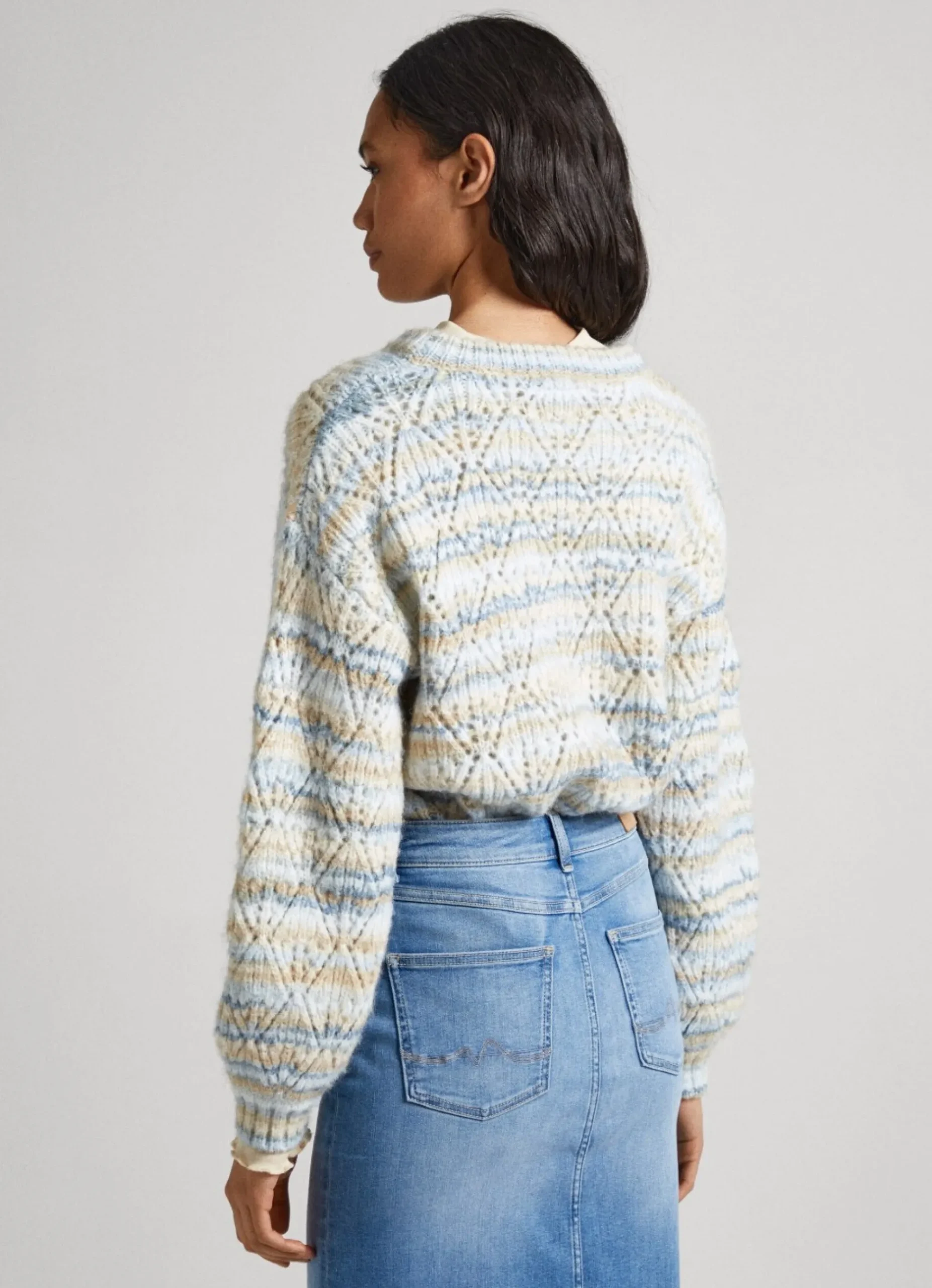 Mulher Pepe Jeans Malhas>Camisola Gola Perkins As Riscas